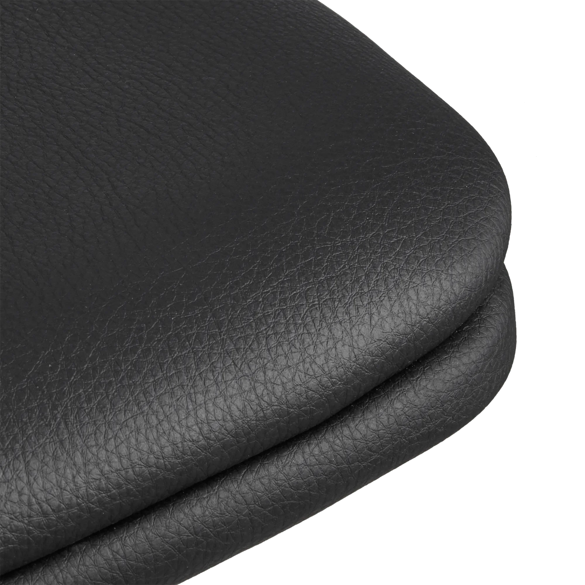 Black Faux Leather and Metal Bar Stool - Image 4