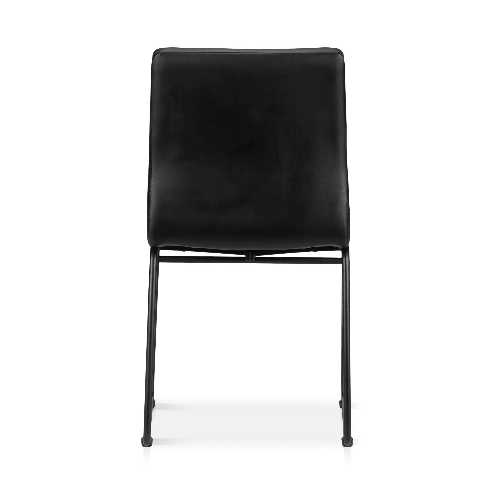Faux Leather and Metal Dining Chair - Image 10