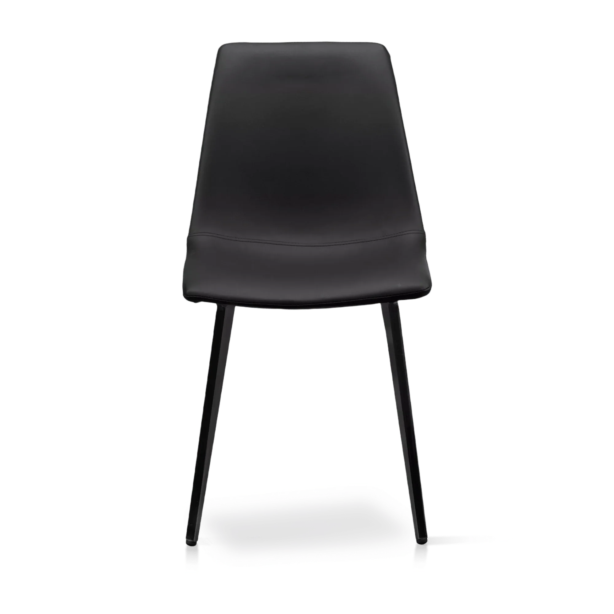 Faux Leather and Metal Dining Chair - Image 3