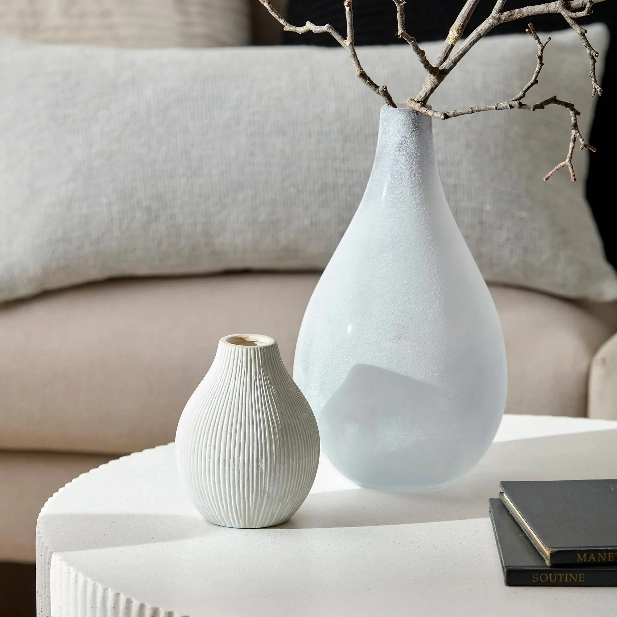 Frosted Glass Table Vase - Image 2