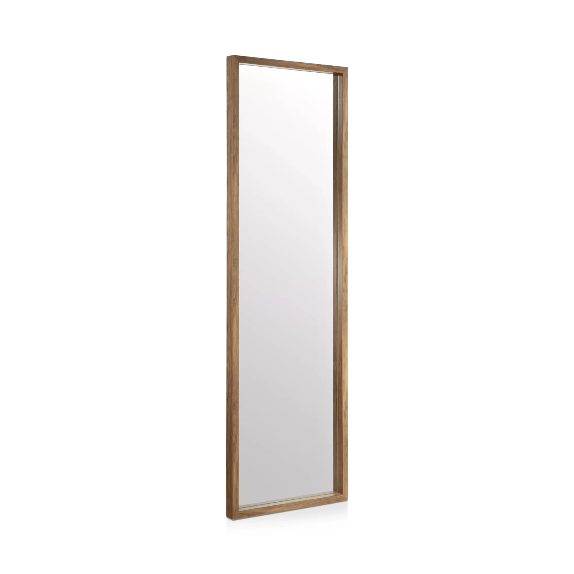 Full-Length Mirror with Wood-Like Frame - Image 3