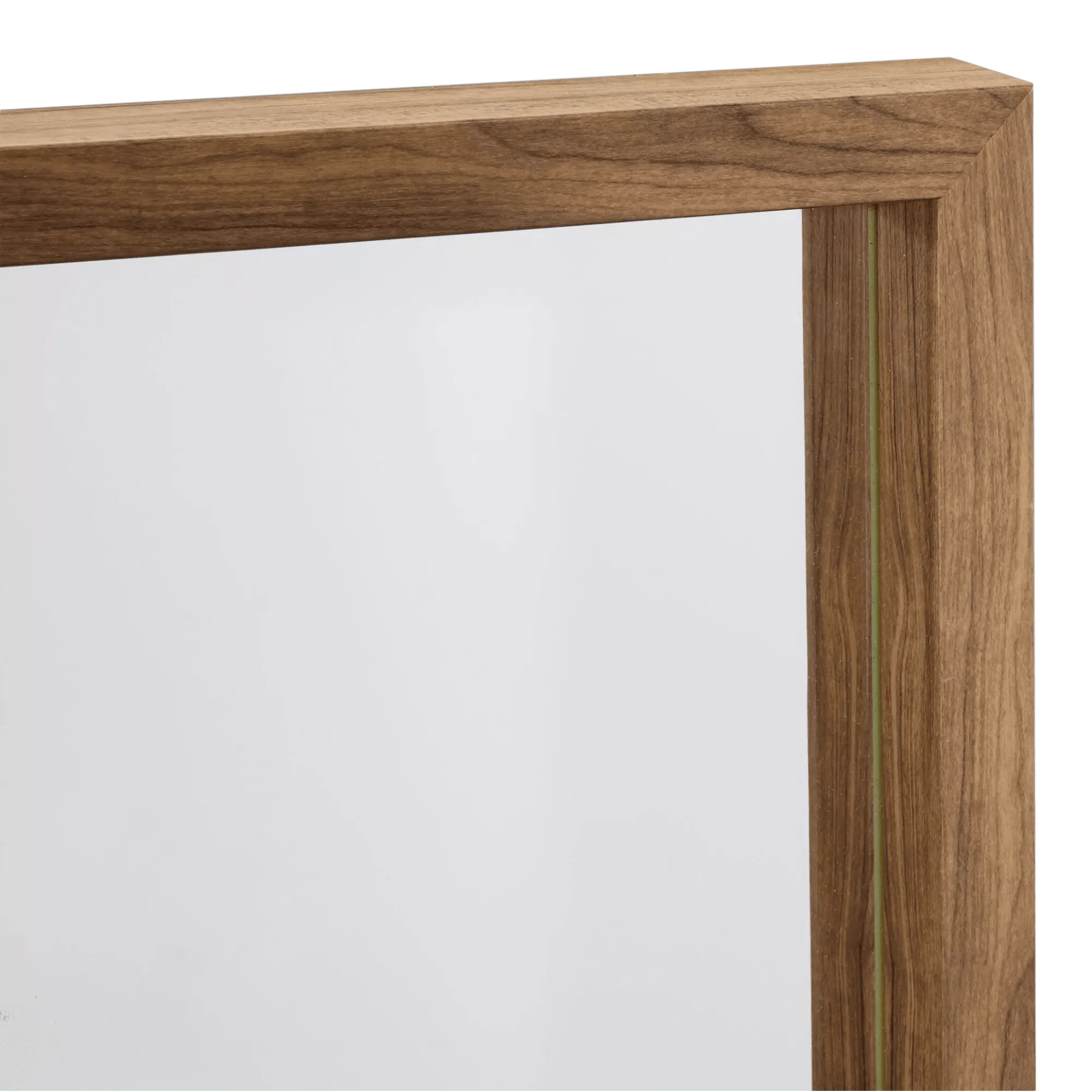 Full-Length Mirror with Wood-Like Frame - Image 4