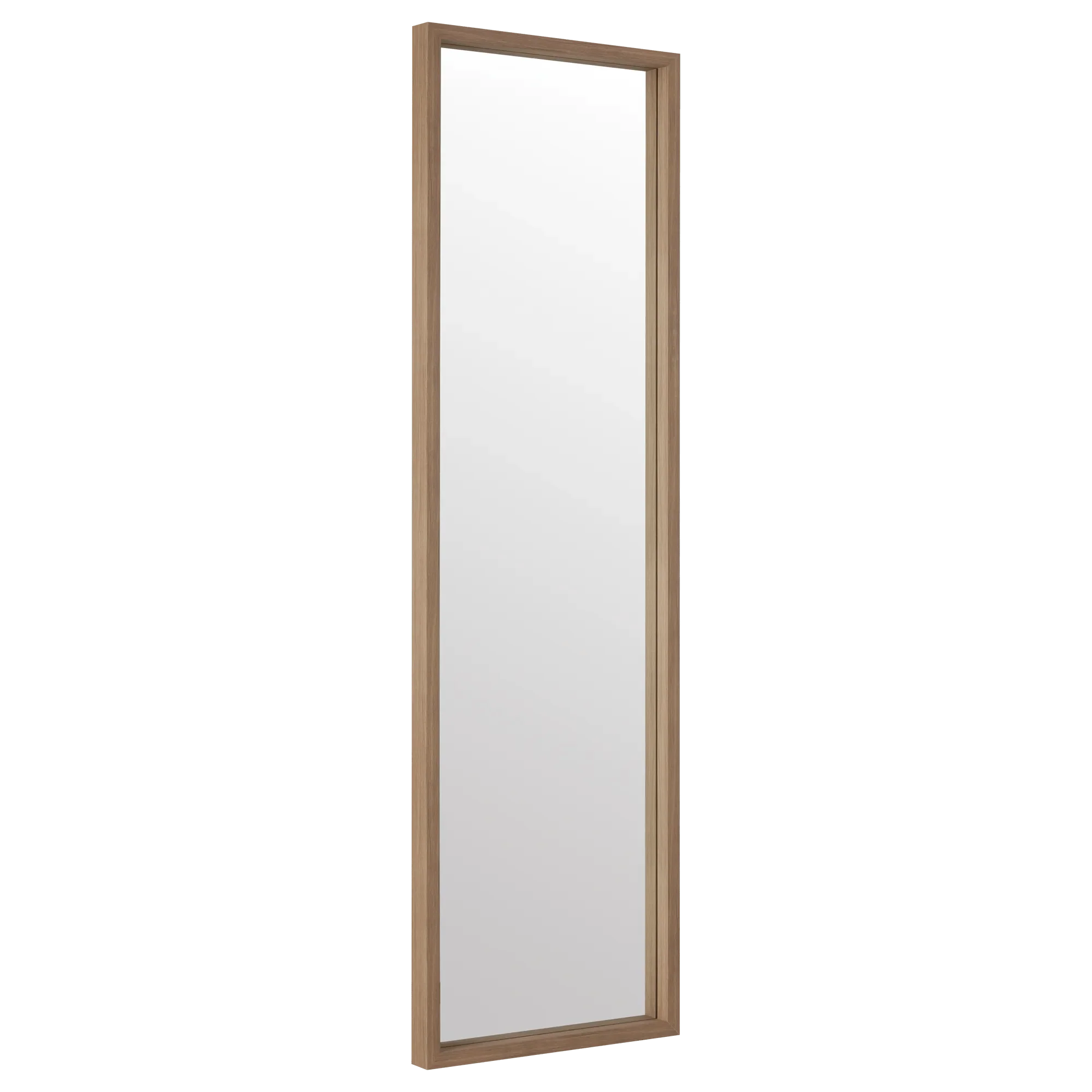 Full-Size Mirror with Wood Frame - Image 3