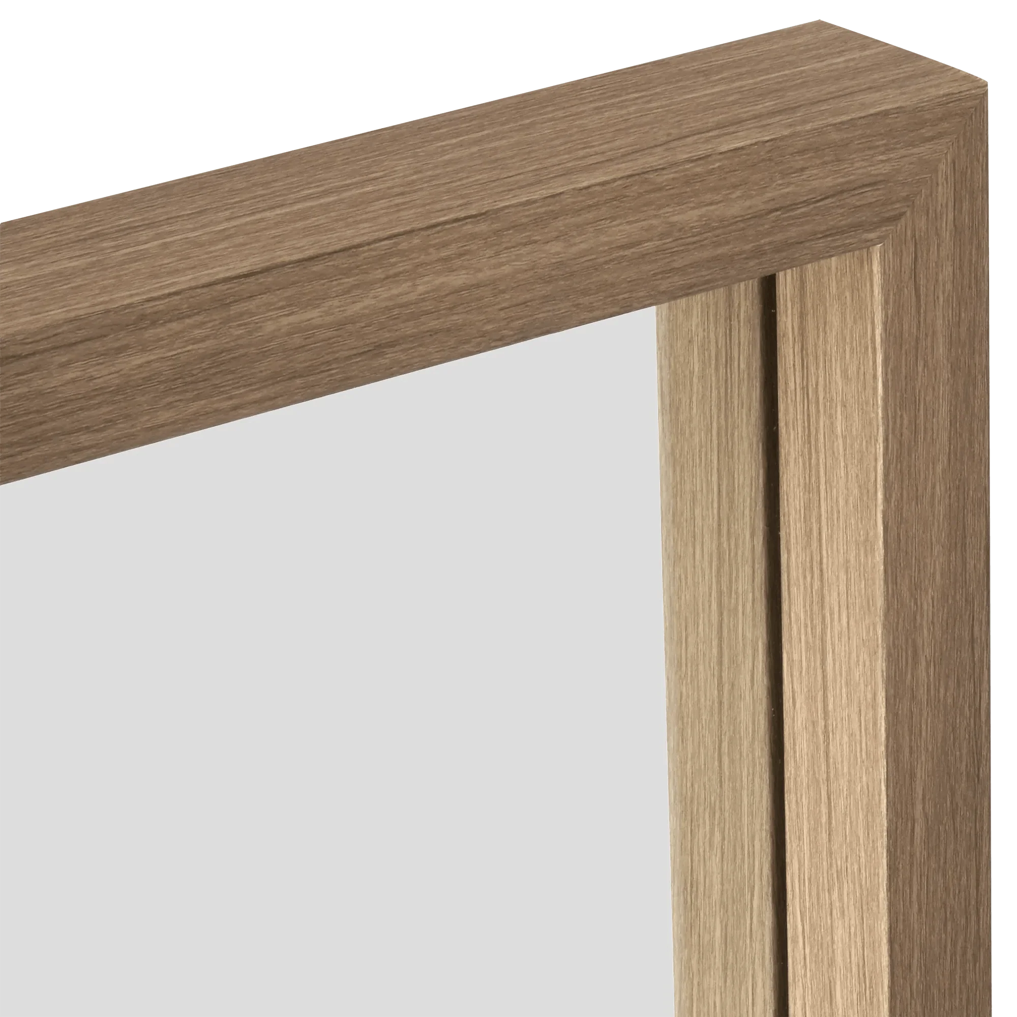 Full-Size Mirror with Wood Frame - Image 4