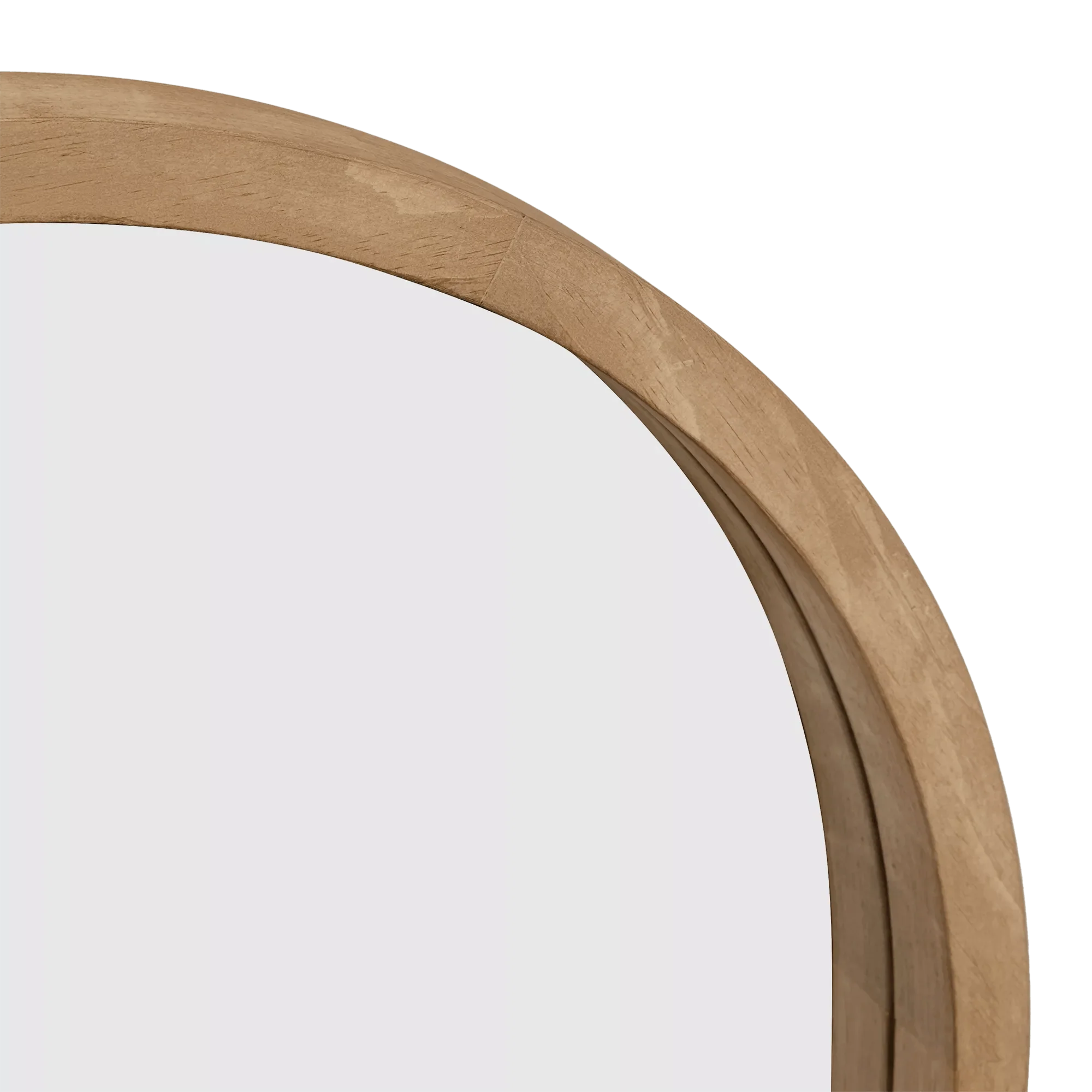 Full-Size Mirror with Wooden Arched Frame - Image 3