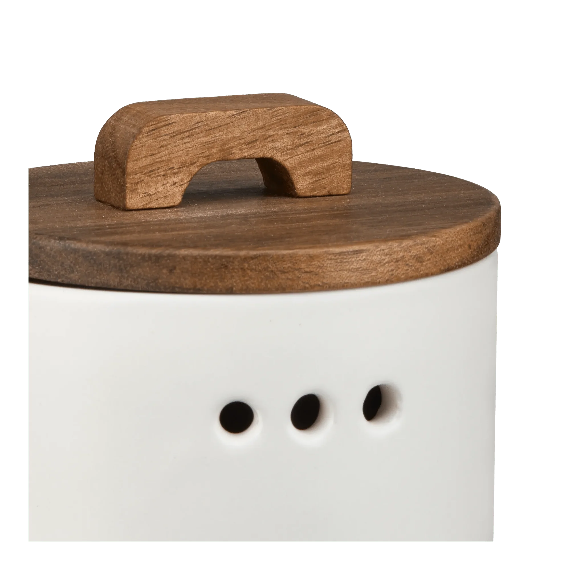Garlic Storage Jar with Wooden Lid - Image 3