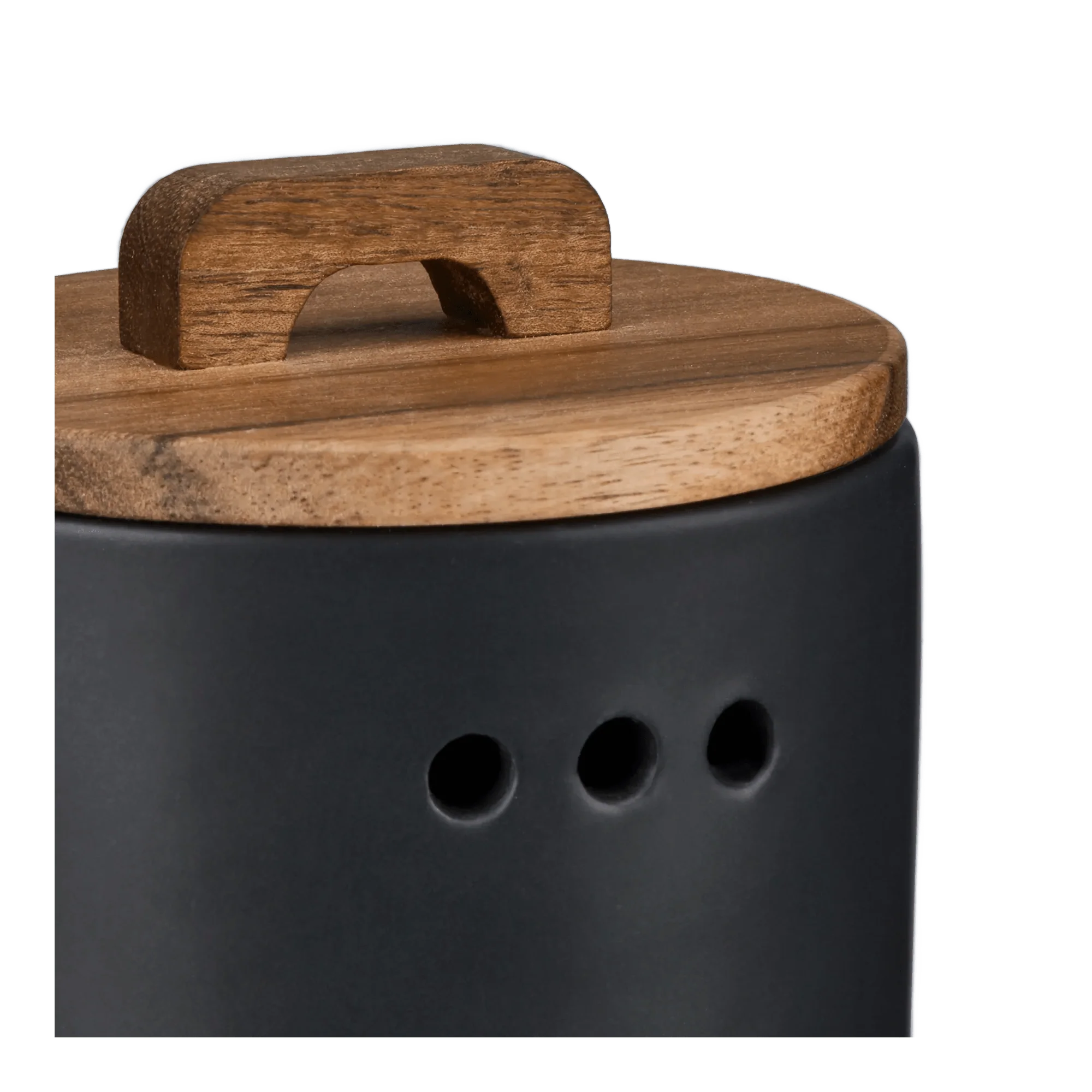 Garlic Storage Jar with Wooden Lid - Image 3