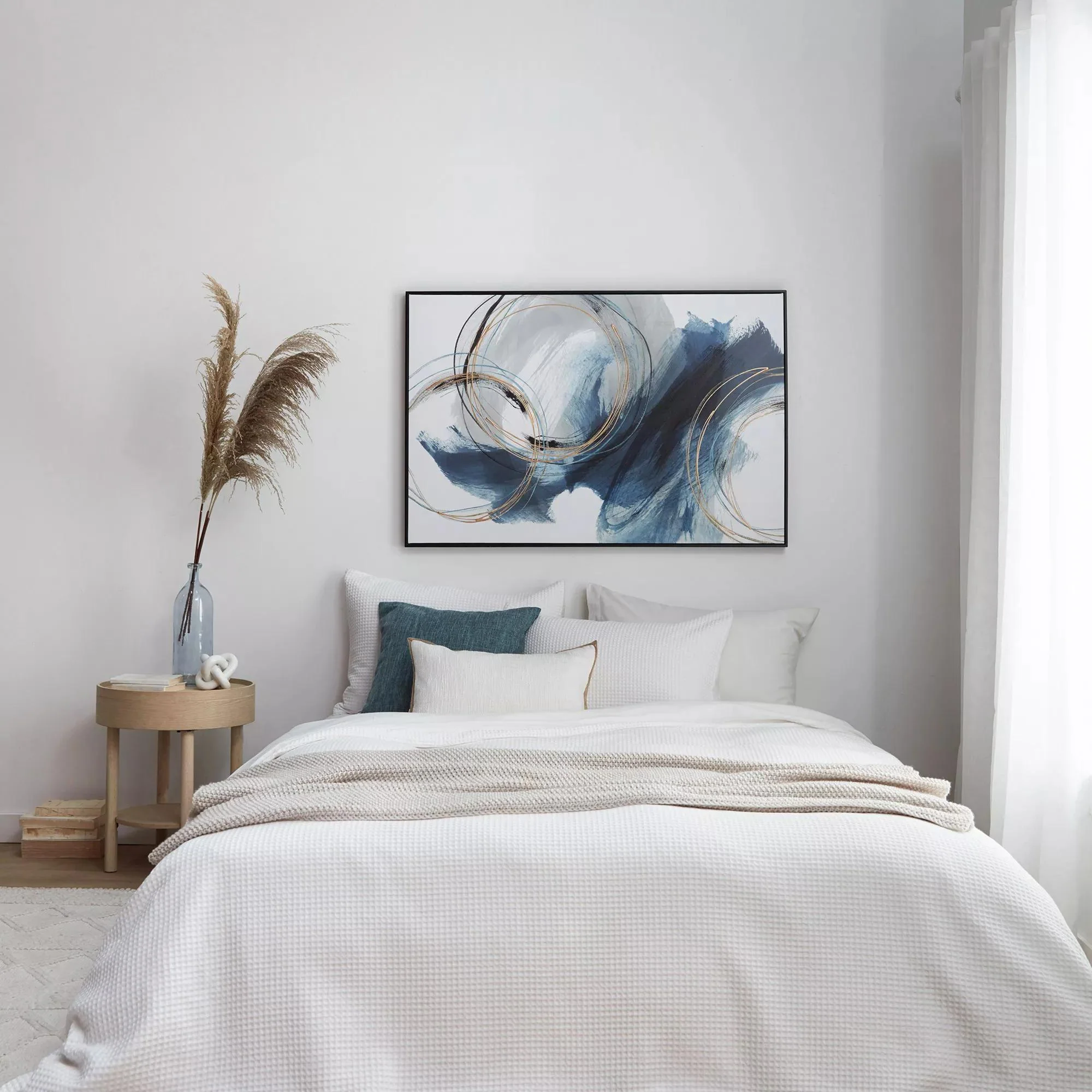 Gel-Embellished Abstract Framed Art - Image 3