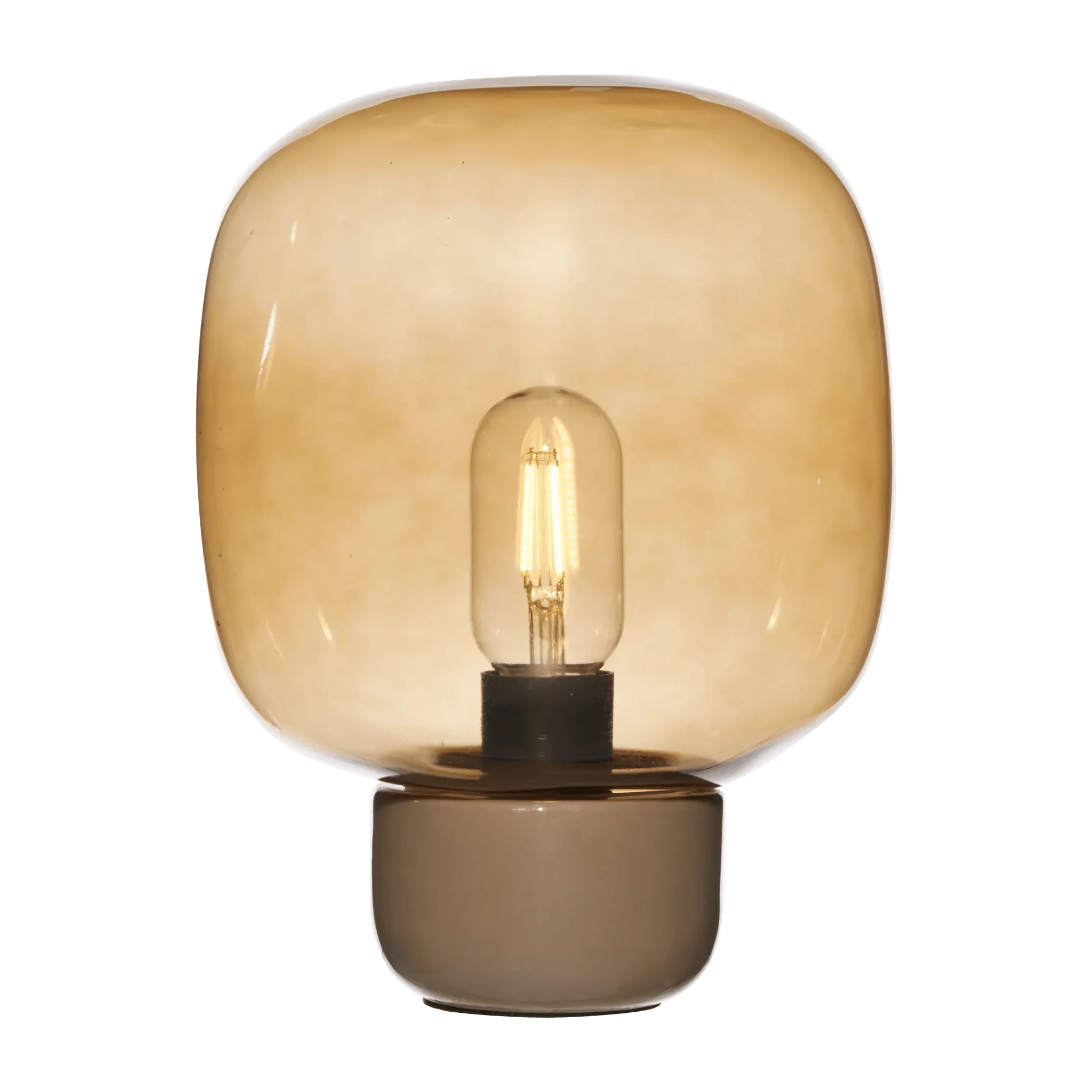 Glass and Ceramic Table Lamp - Image 2