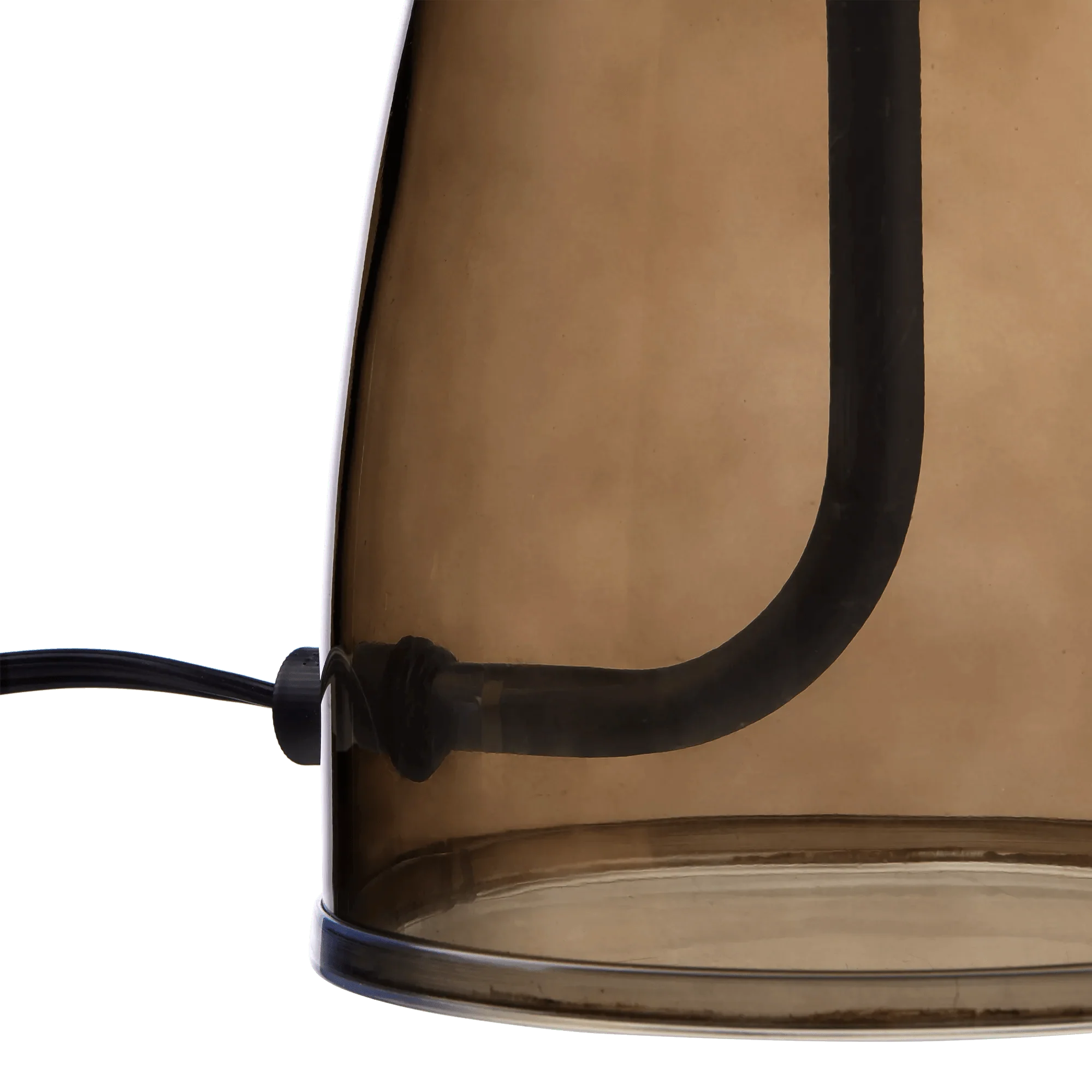Brown Glass Mushroom Table Lamp - Image 6