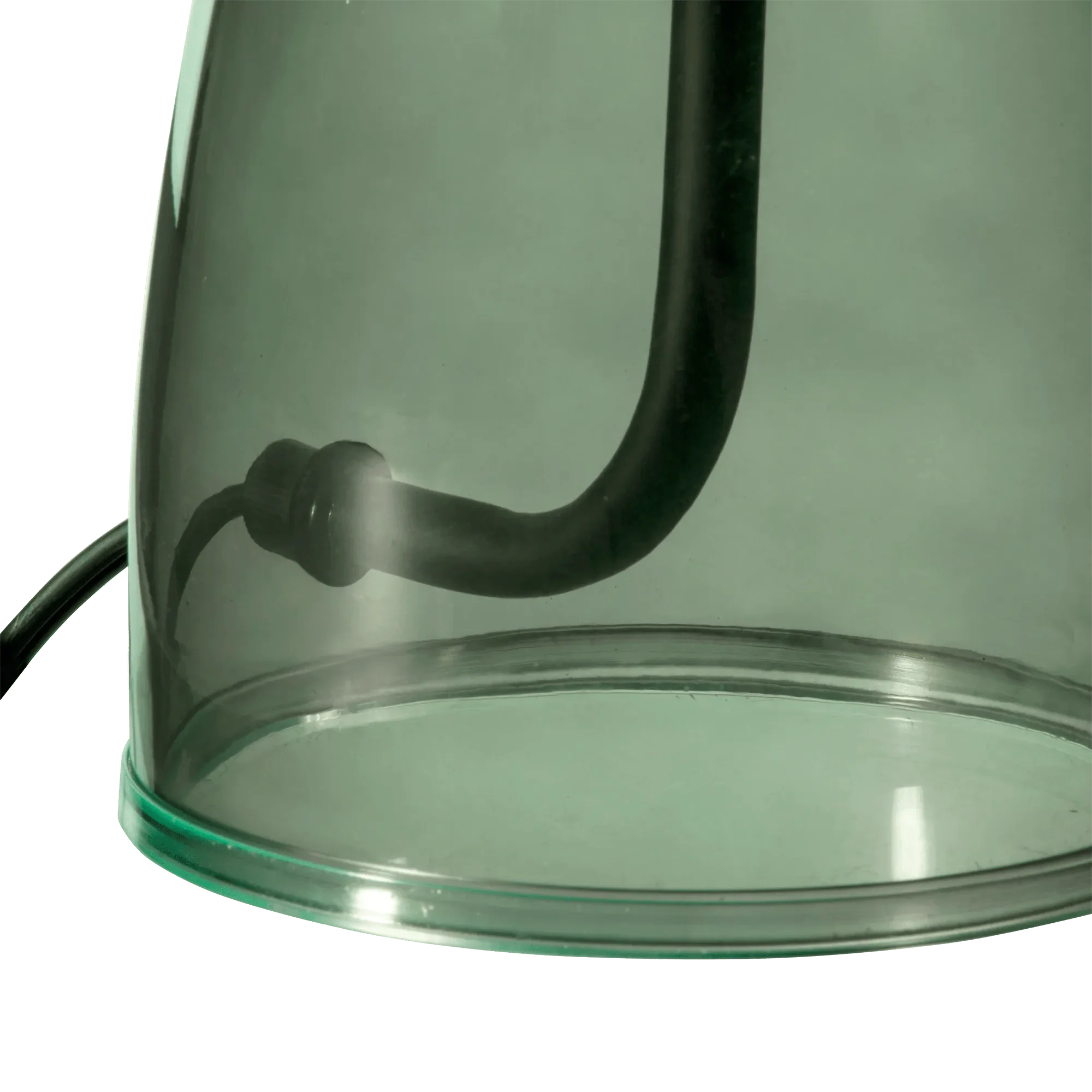 Green Glass Mushroom Table Lamp - Image 7