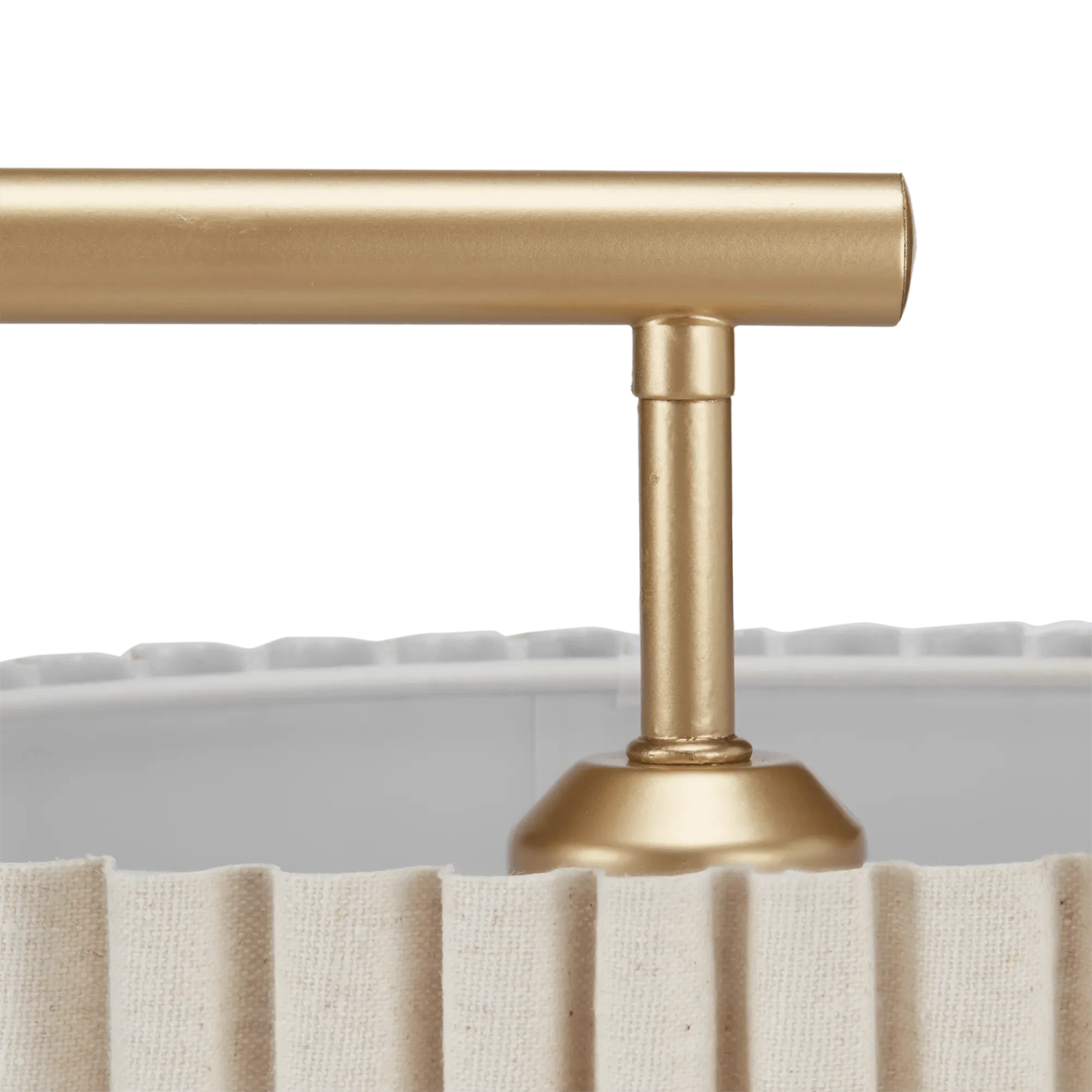 Gold Floor Lamp Pleated Shade - Image 7