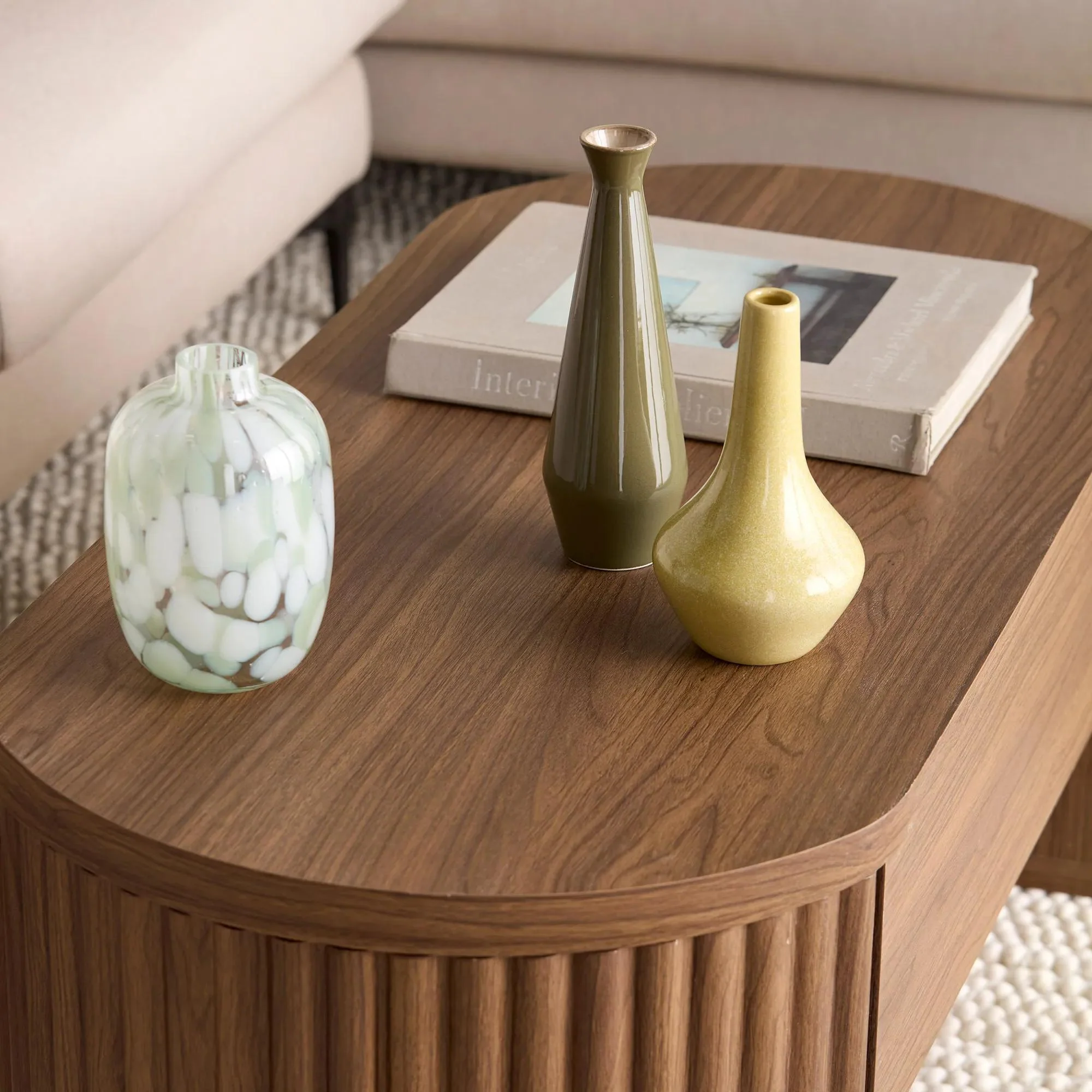 Green Glass Table vase - Image 6