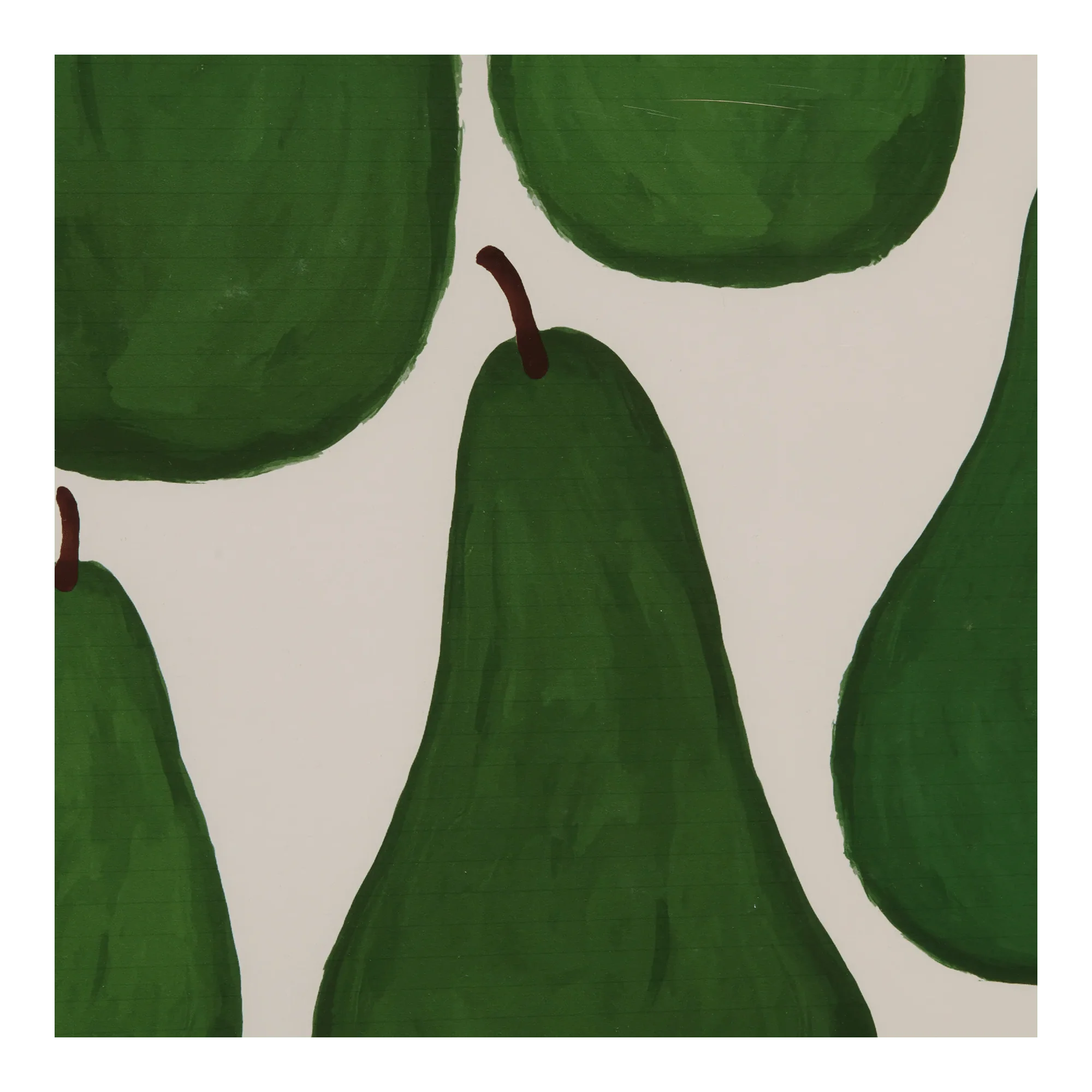 Green Pear Printed Framed Art - Image 2
