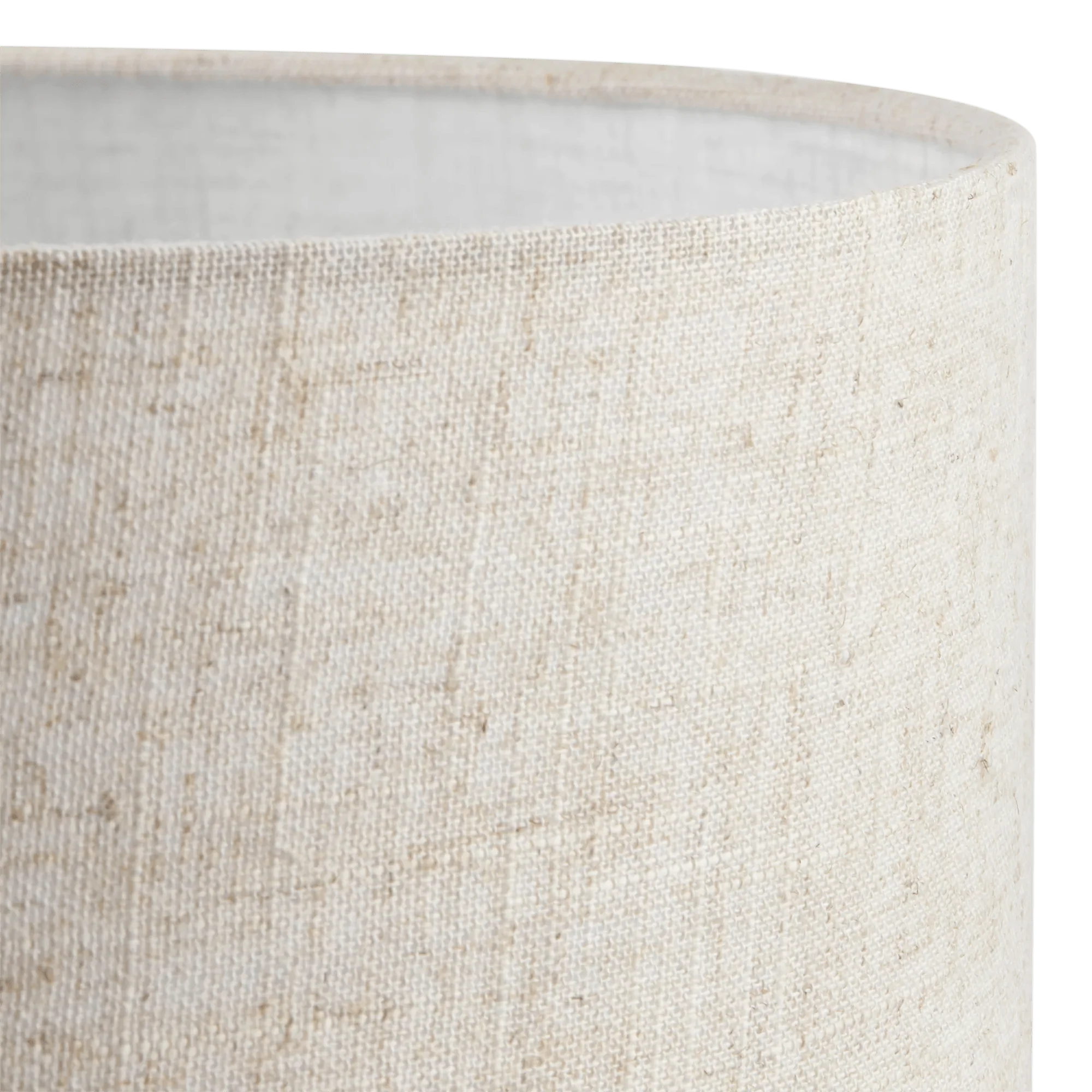 Hammered glass lamp with natural shade - Image 3
