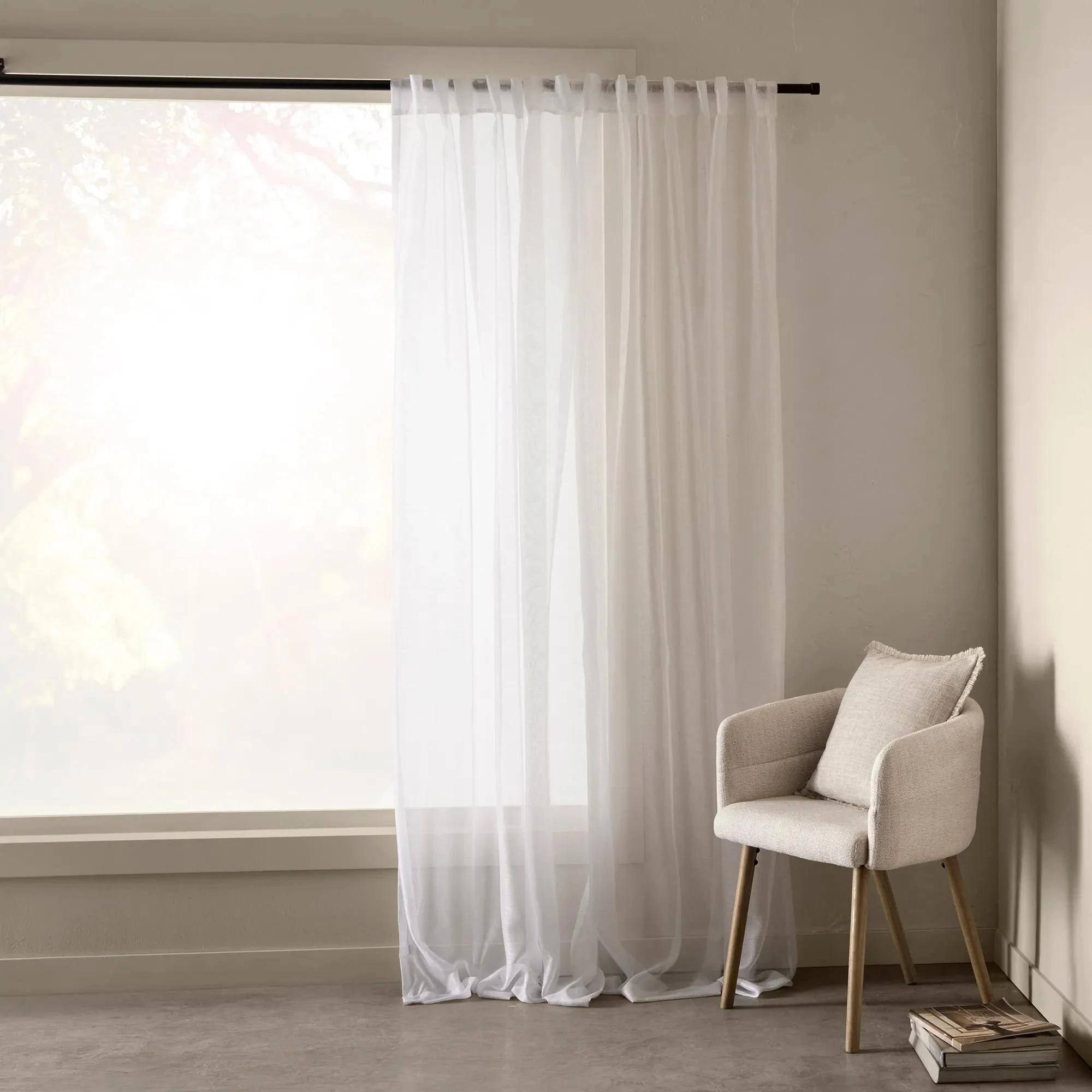 Kacha Rod Pocket Back Tab Sheer Curtain - Image 5