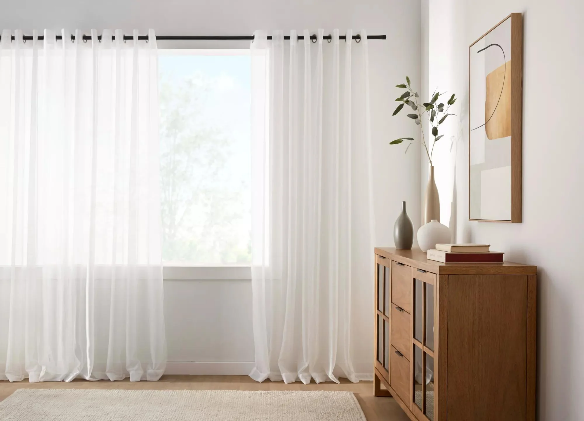 Ivory Kacha Sheer Curtain - Image 12