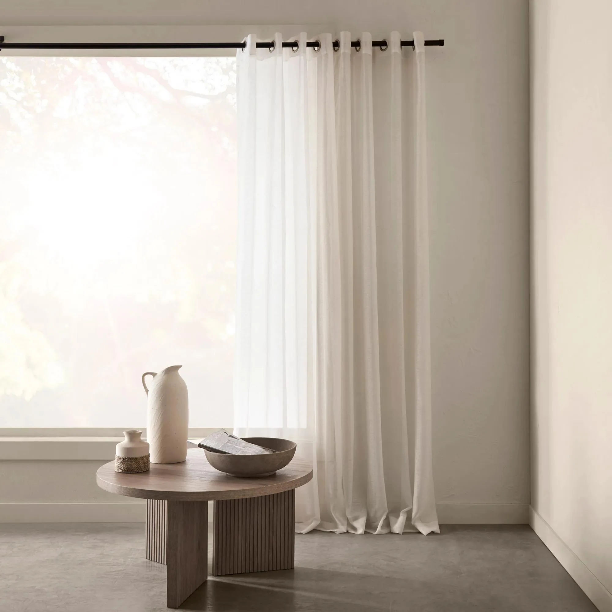 Ivory Kacha Sheer Curtain - Image 9