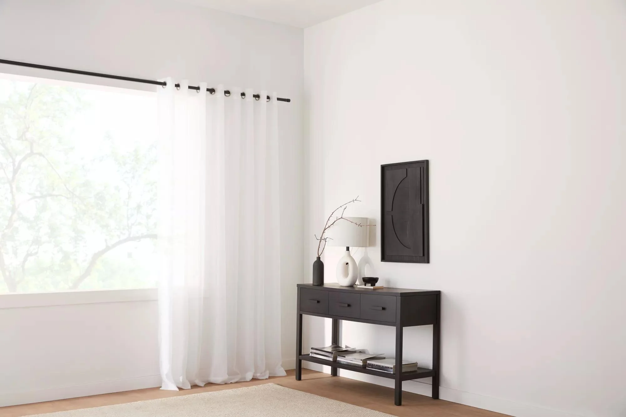 White Kacha Sheer Curtain - Image 10