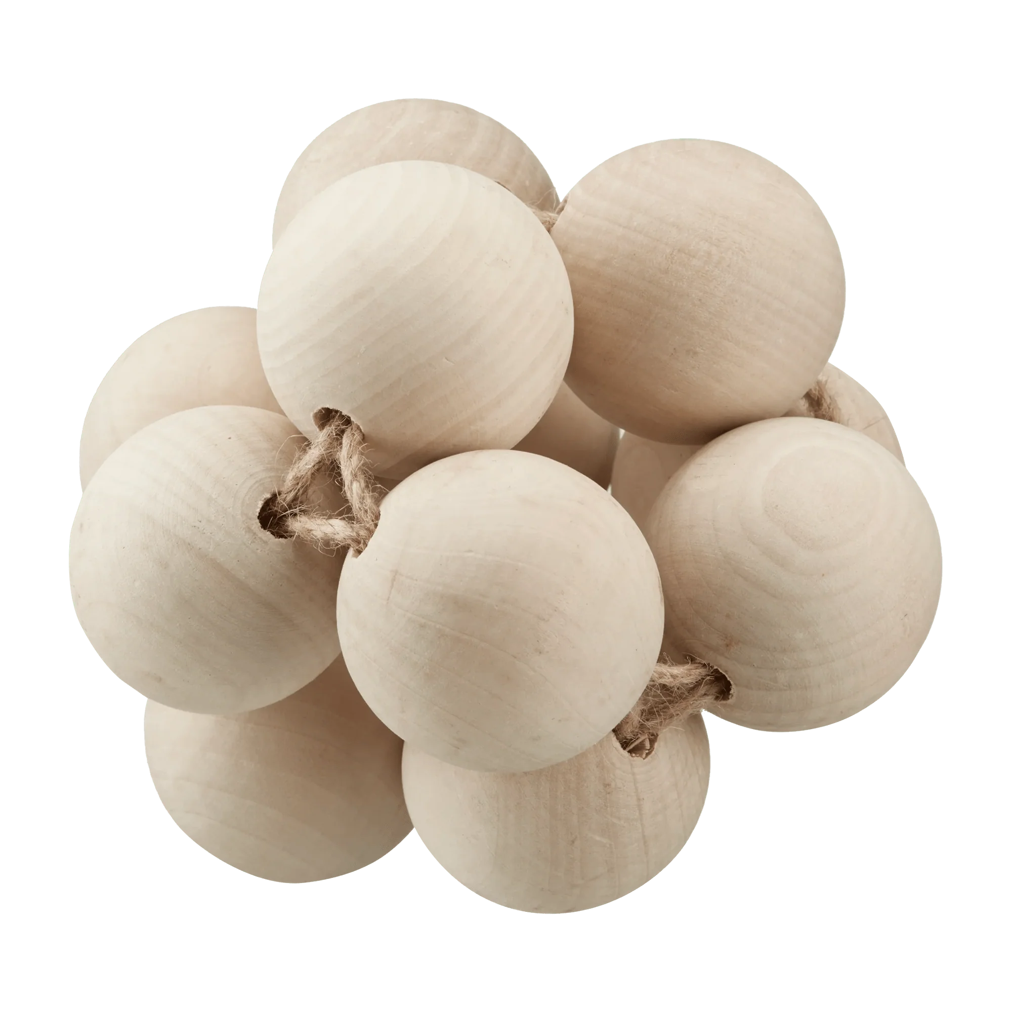 Knotted Decorative Wood Balls - Image 2