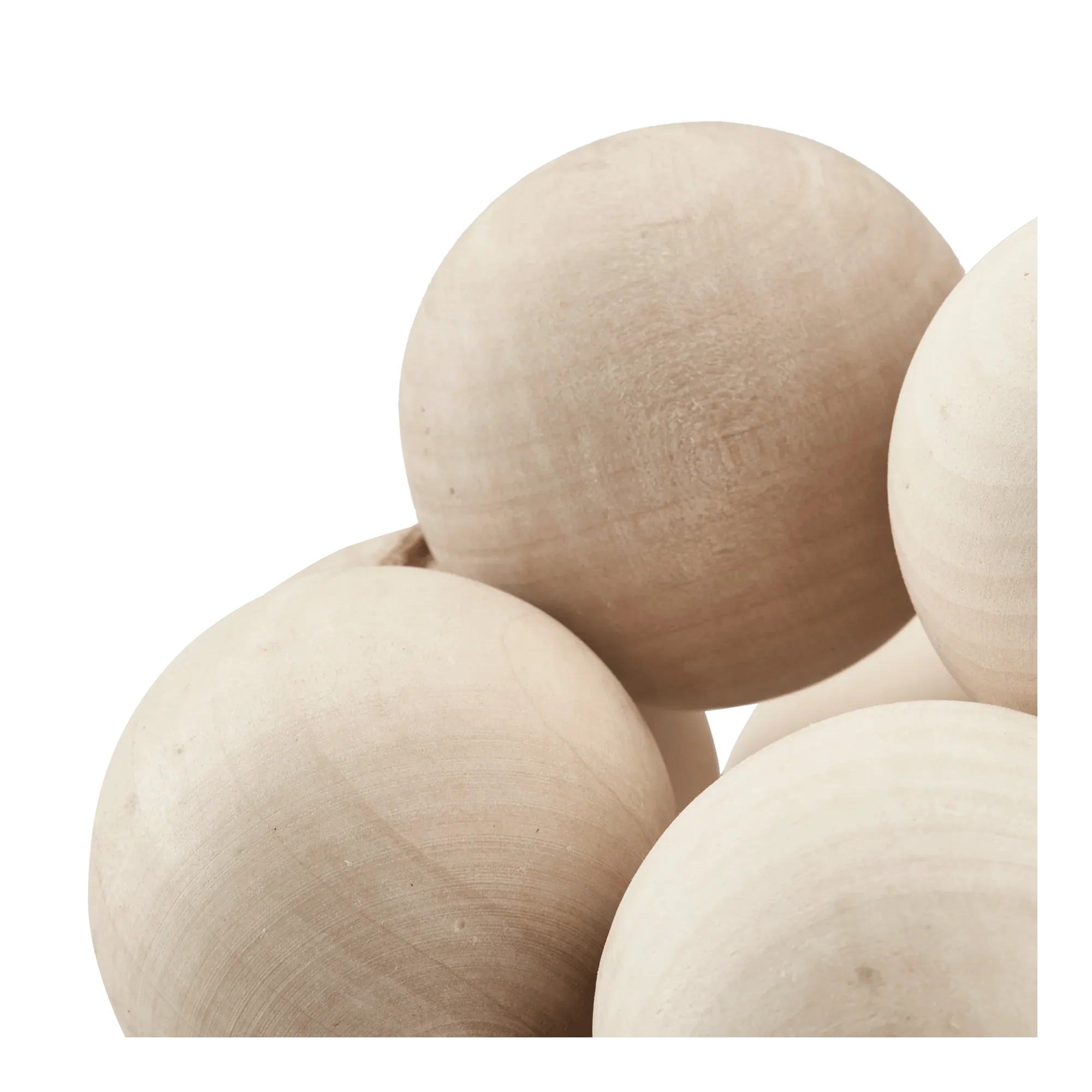 Knotted Decorative Wood Balls - Image 3