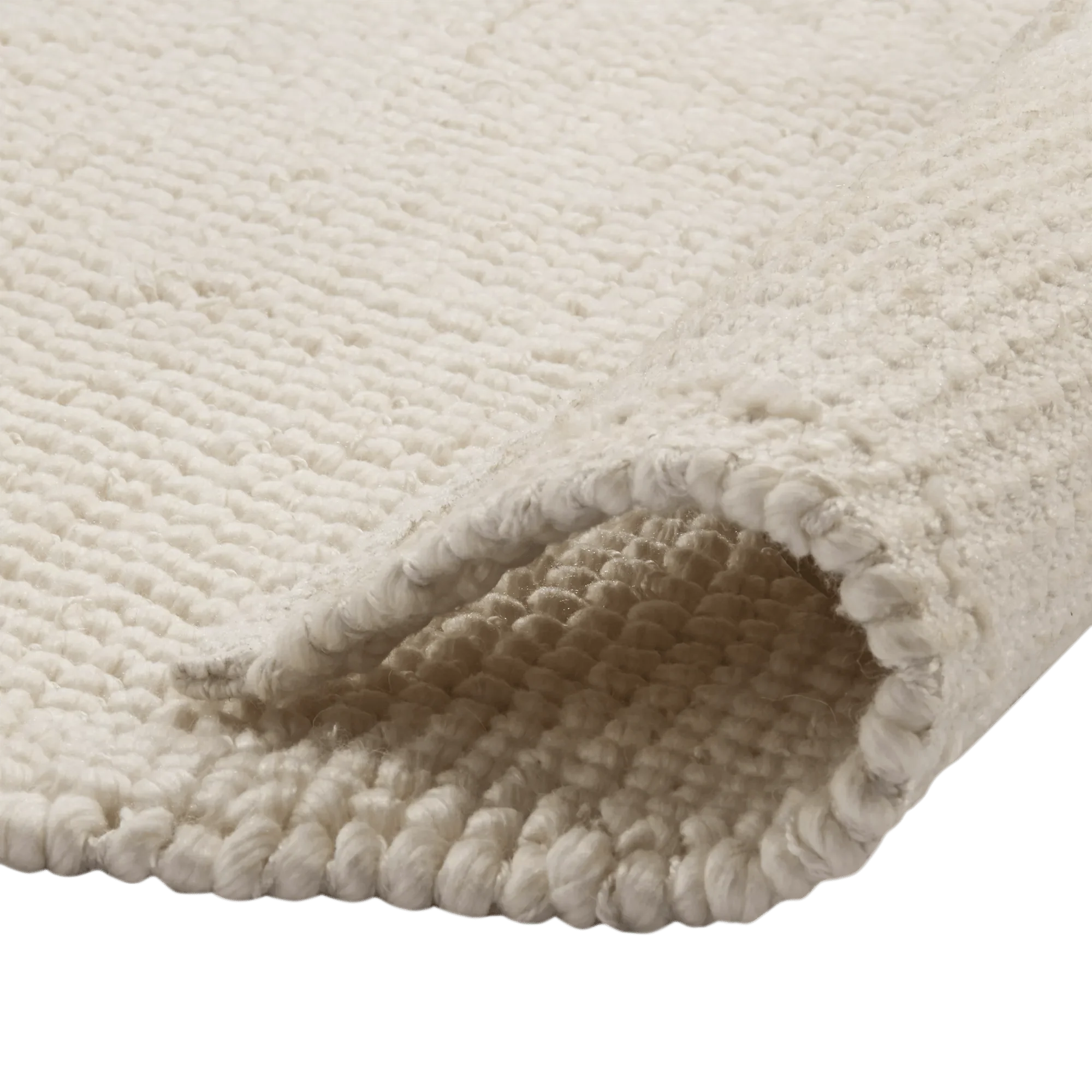 White Landric Polyester Rug - Image 4