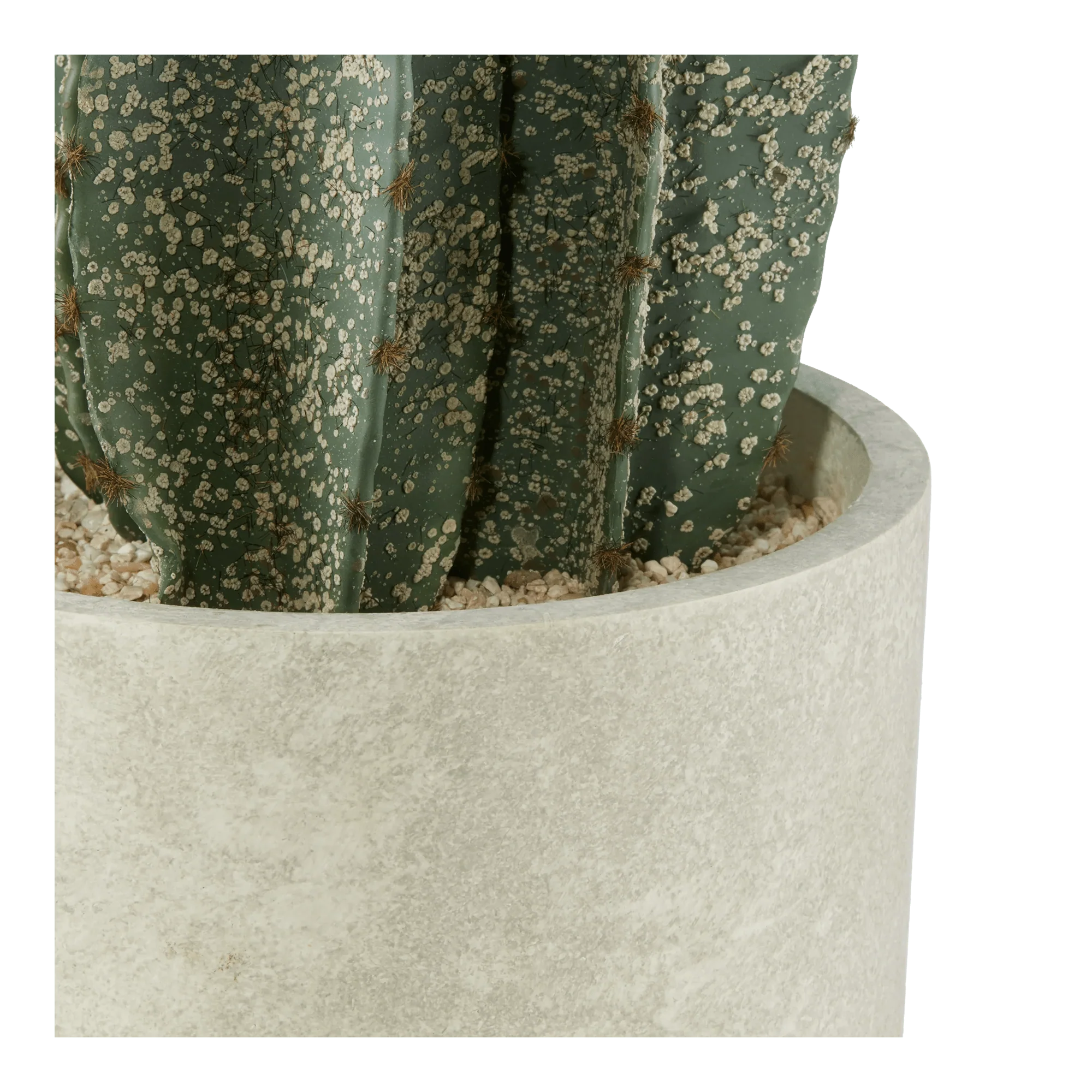 Large Artificial Cactus in Cement Pot - Image 3