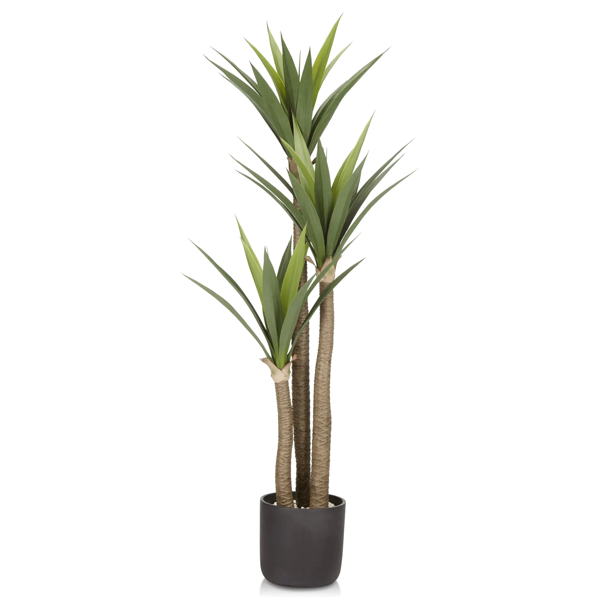 Large Artificial Tropical Tree in Black Pot