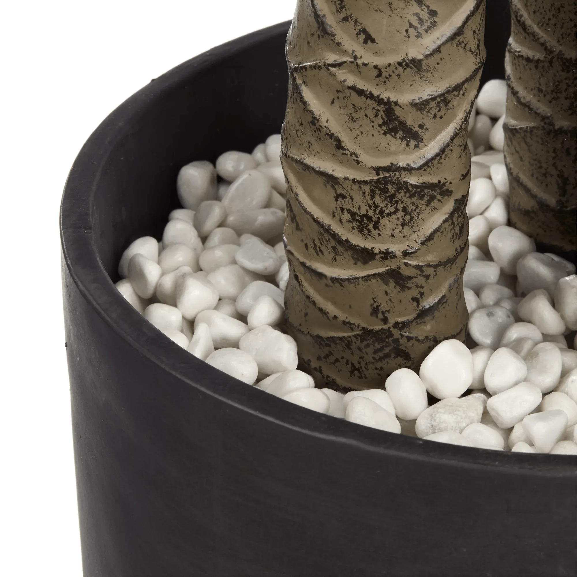 Large Artificial Tropical Tree in Black Pot - Image 3