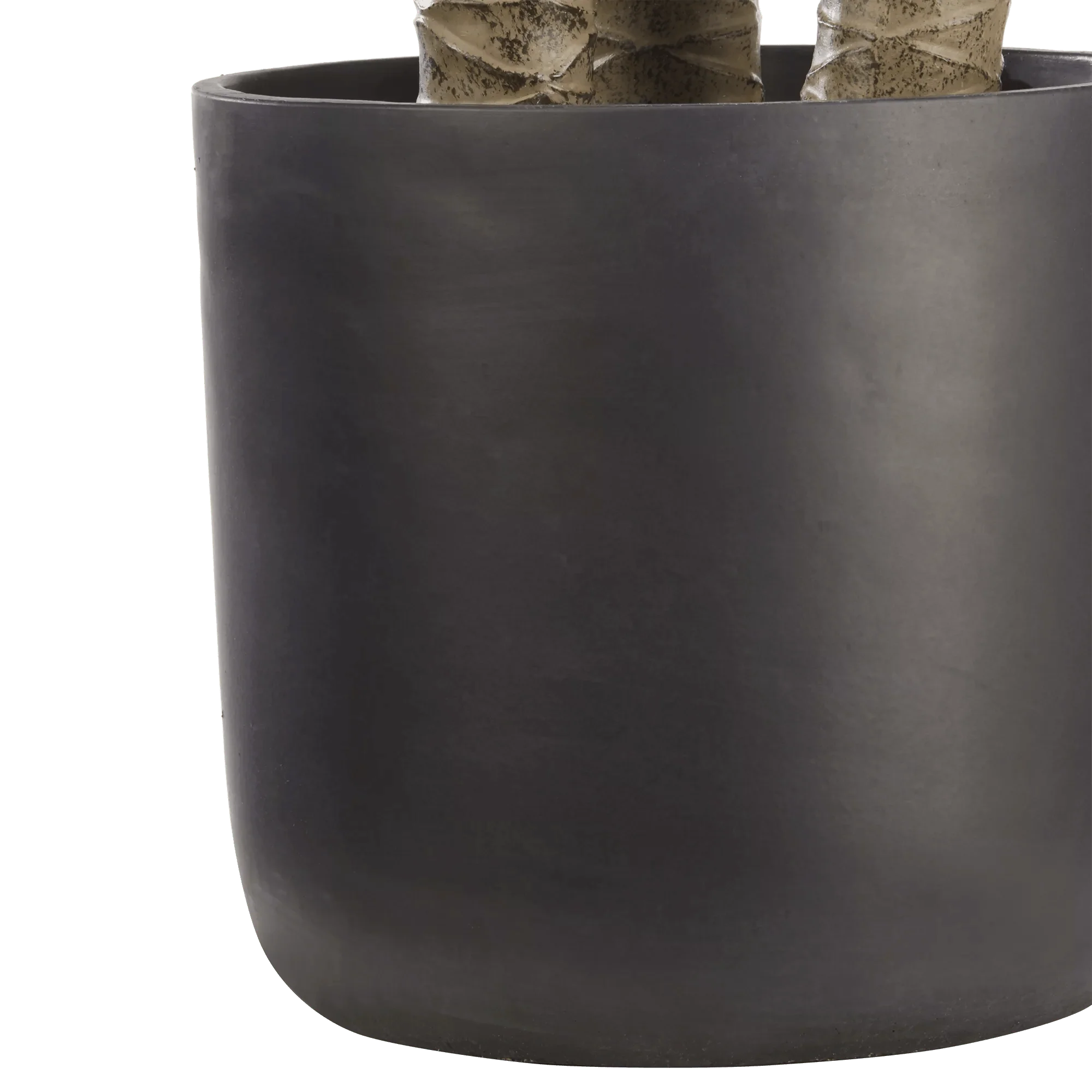 Large Artificial Tropical Tree in Black Pot - Image 5