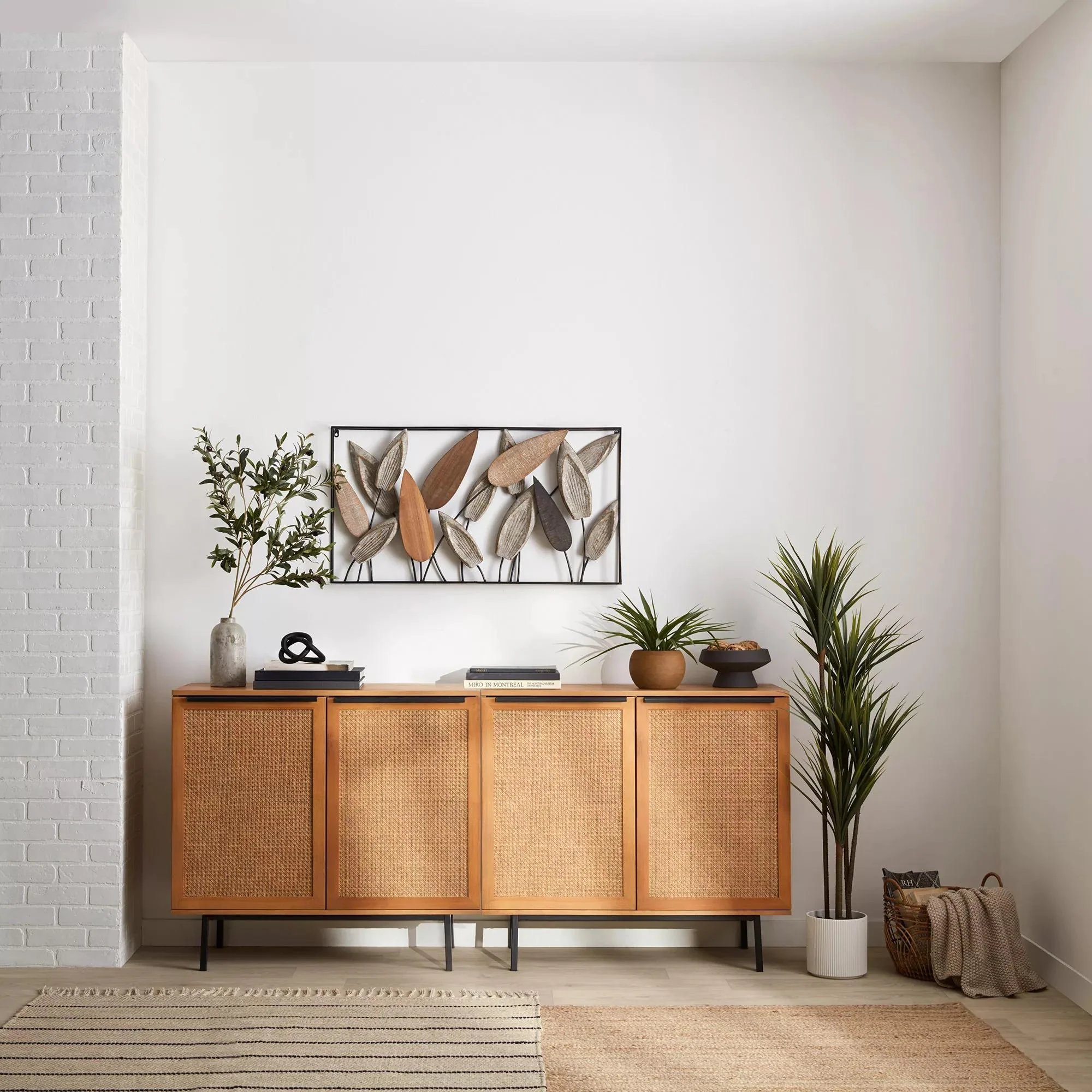 Leaf Wood & Metal Wall Art - Image 3