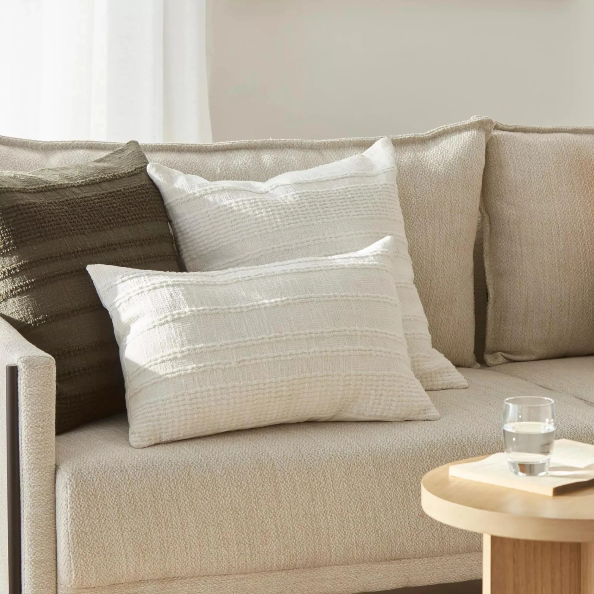 White Lindy Decorative Pillow - Image 2