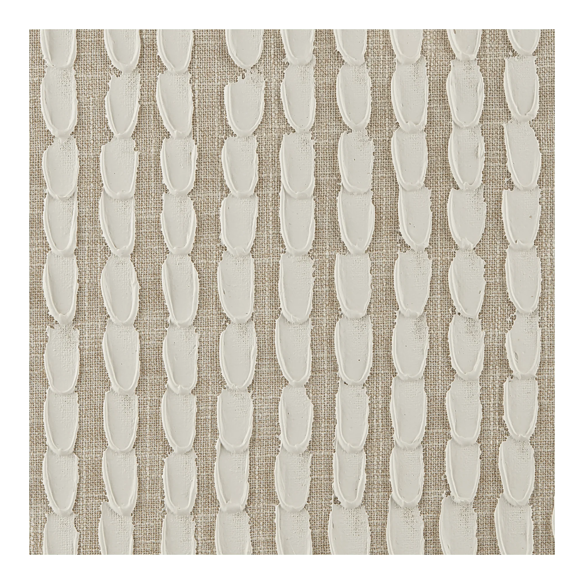Lines on Linen Oil Oil Painted Framed Art - Image 2