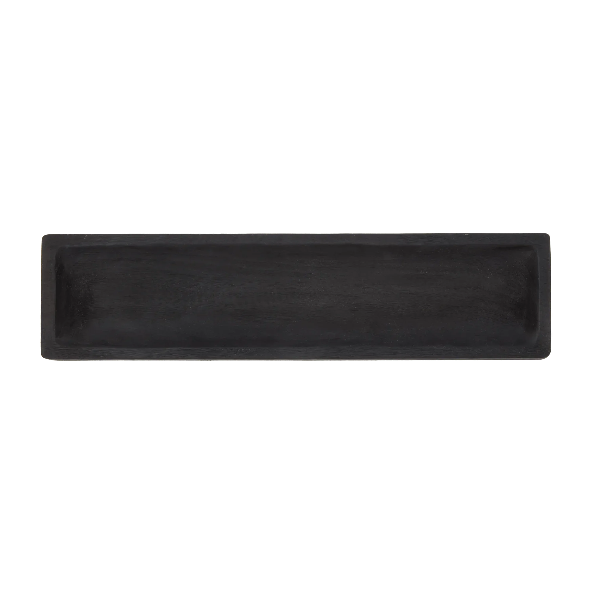 Long Black Rectangular Decorative Tray - Image 3