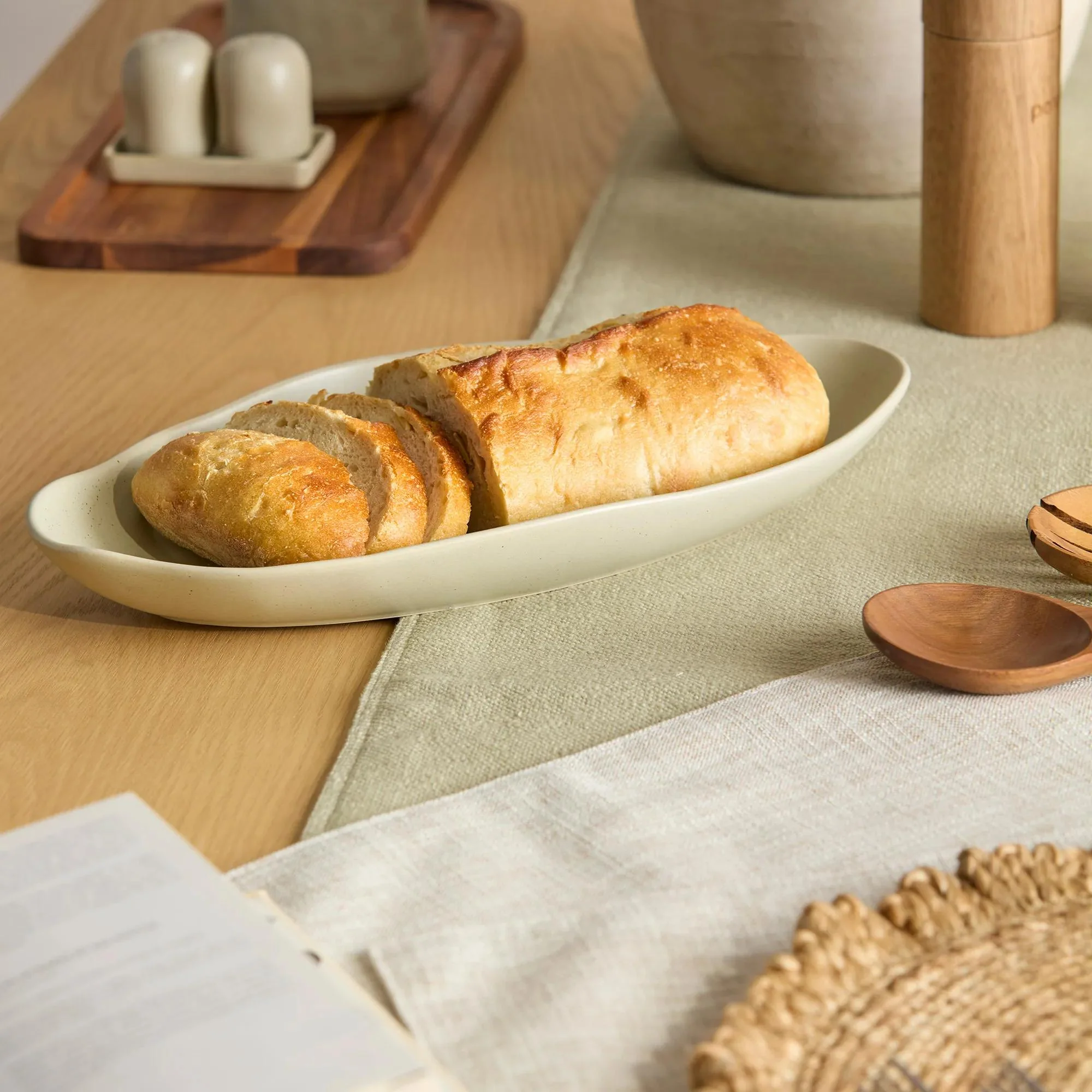 Long Irregular Shaped Ceramic Plate - Image 5