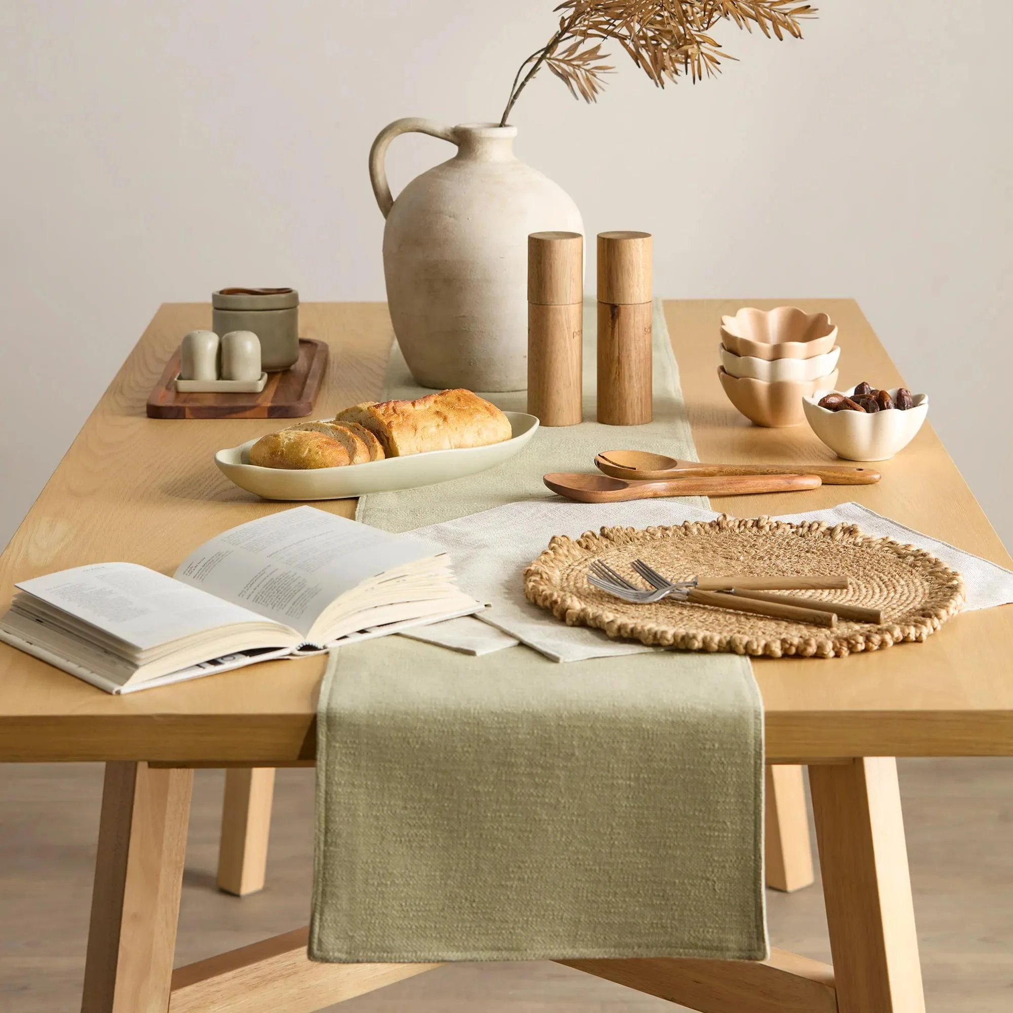 Natural Cotton Table Runner - Image 4