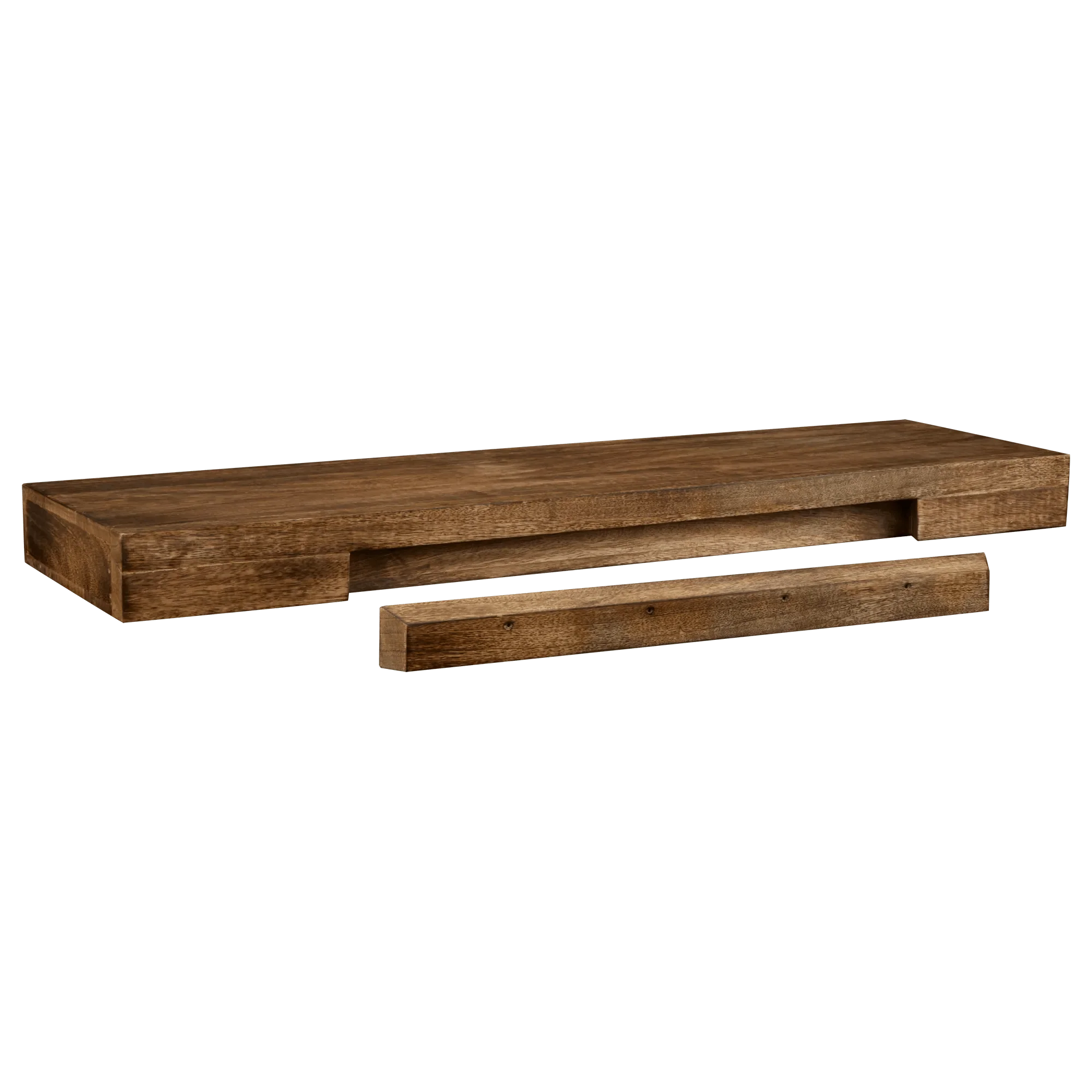 Long Mango Wood Floating Shelf - Image 3