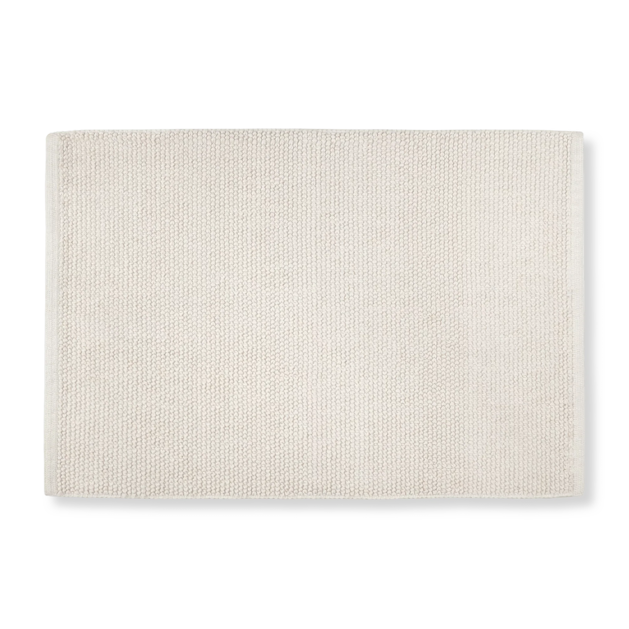 Cream Loops Bath Mat