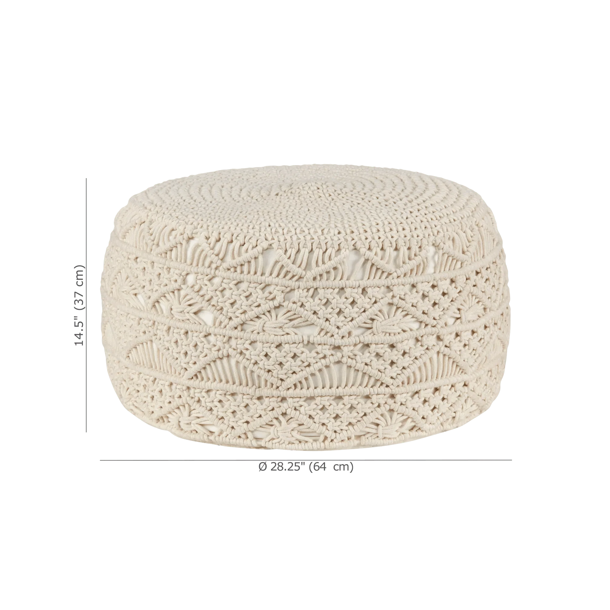 Macrame Ottoman - Image 3