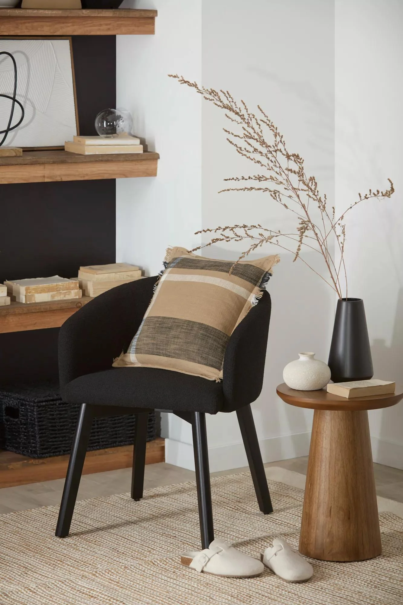 Mango Wood Hourglass Side Table - Image 4