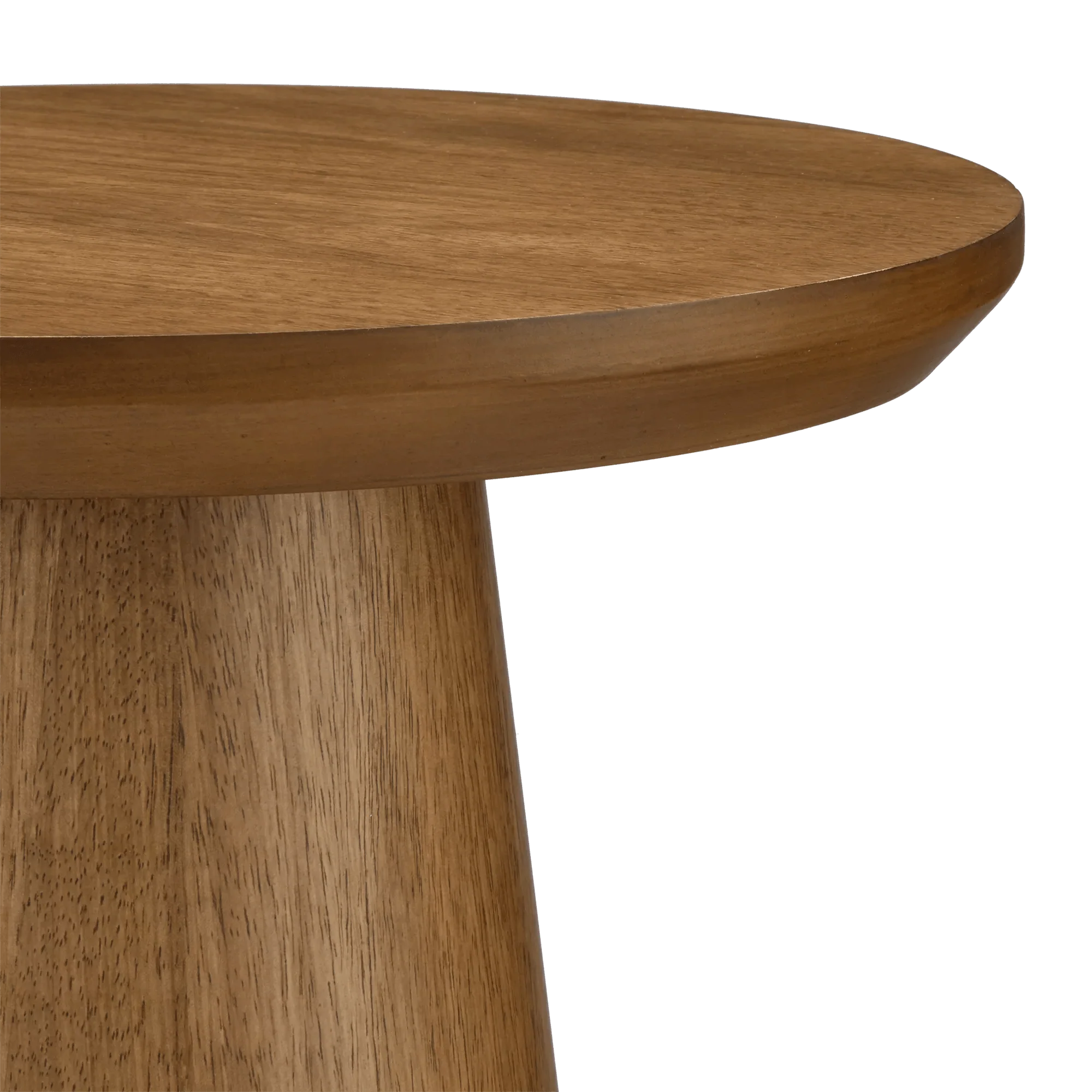 Mango Wood Hourglass Side Table - Image 5