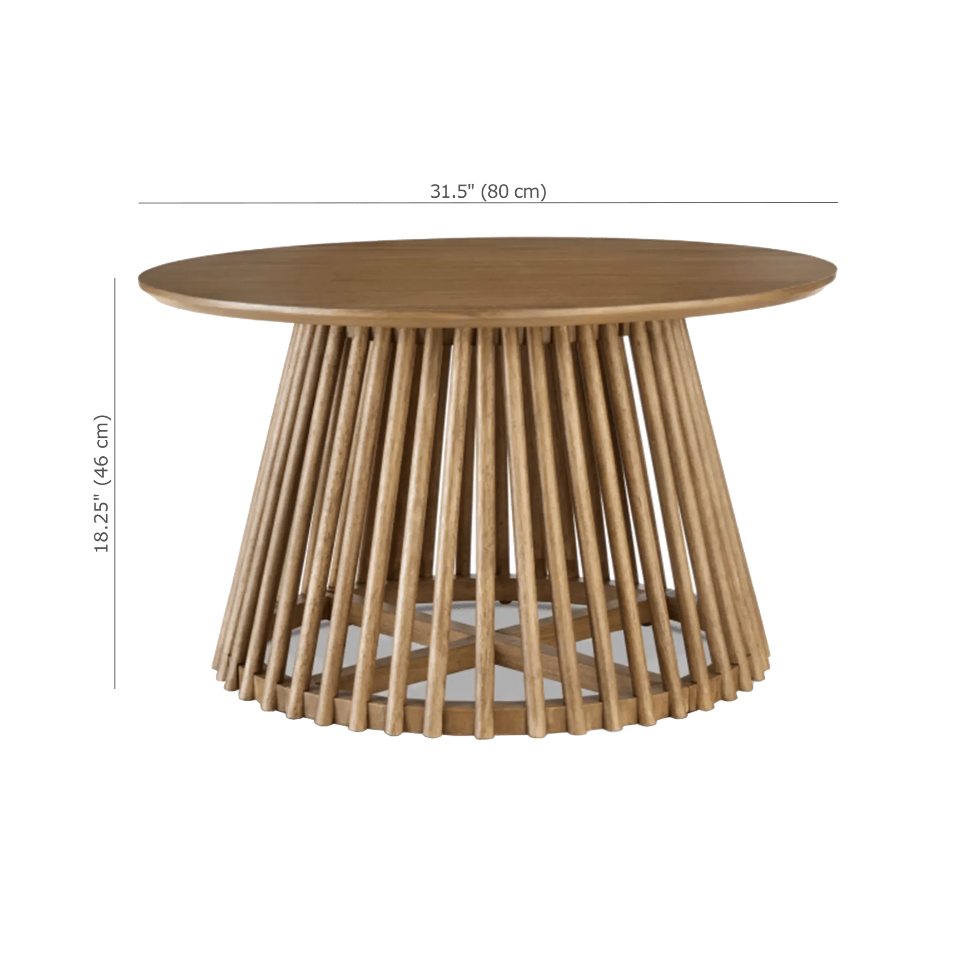 Mango Wood Openwork Coffee Table - Image 6