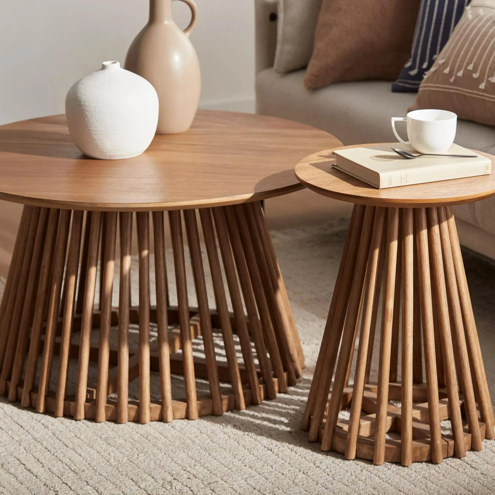 Mango Wood Openwork Side Table - Image 6