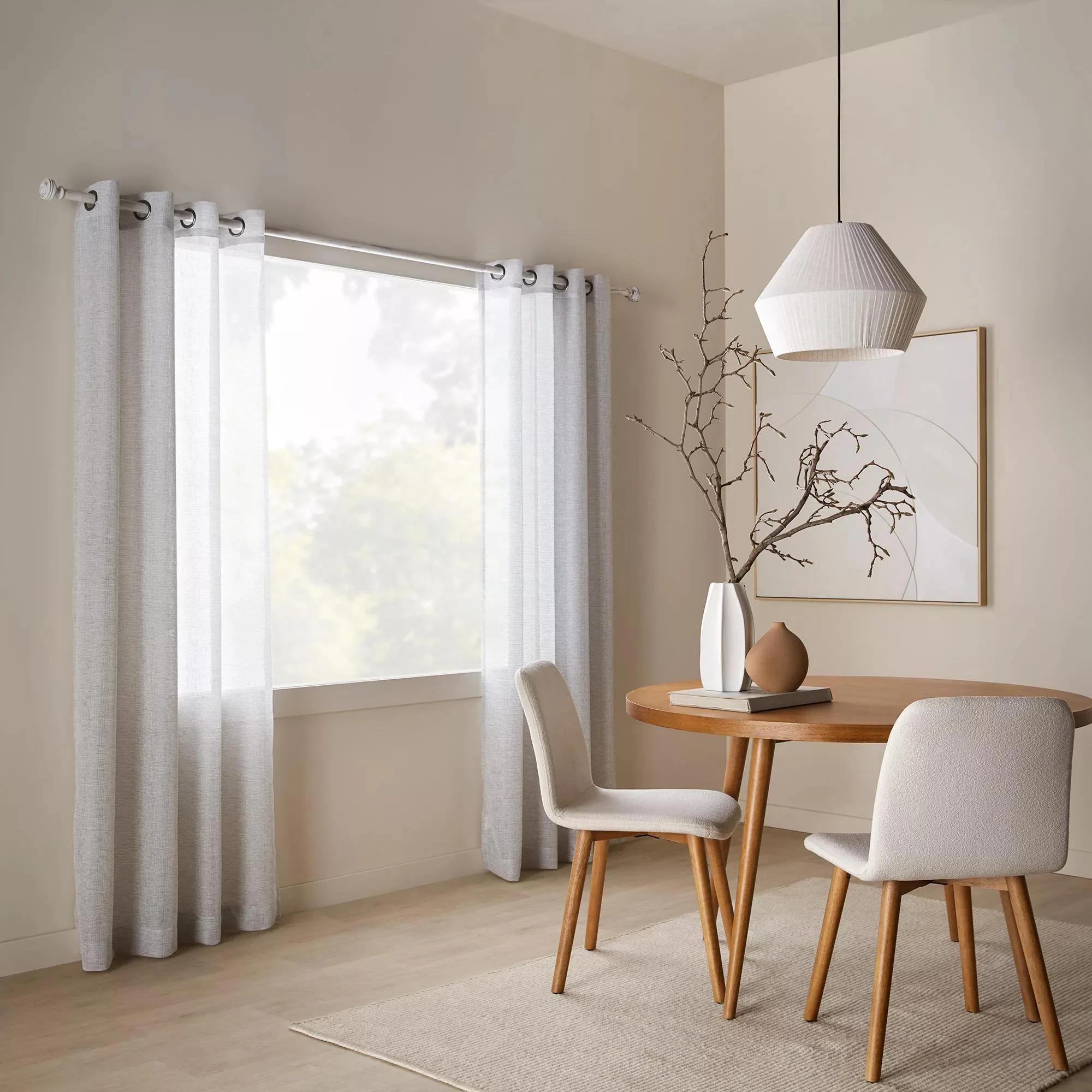 Beige Merlot Sheer Curtain - Image 4