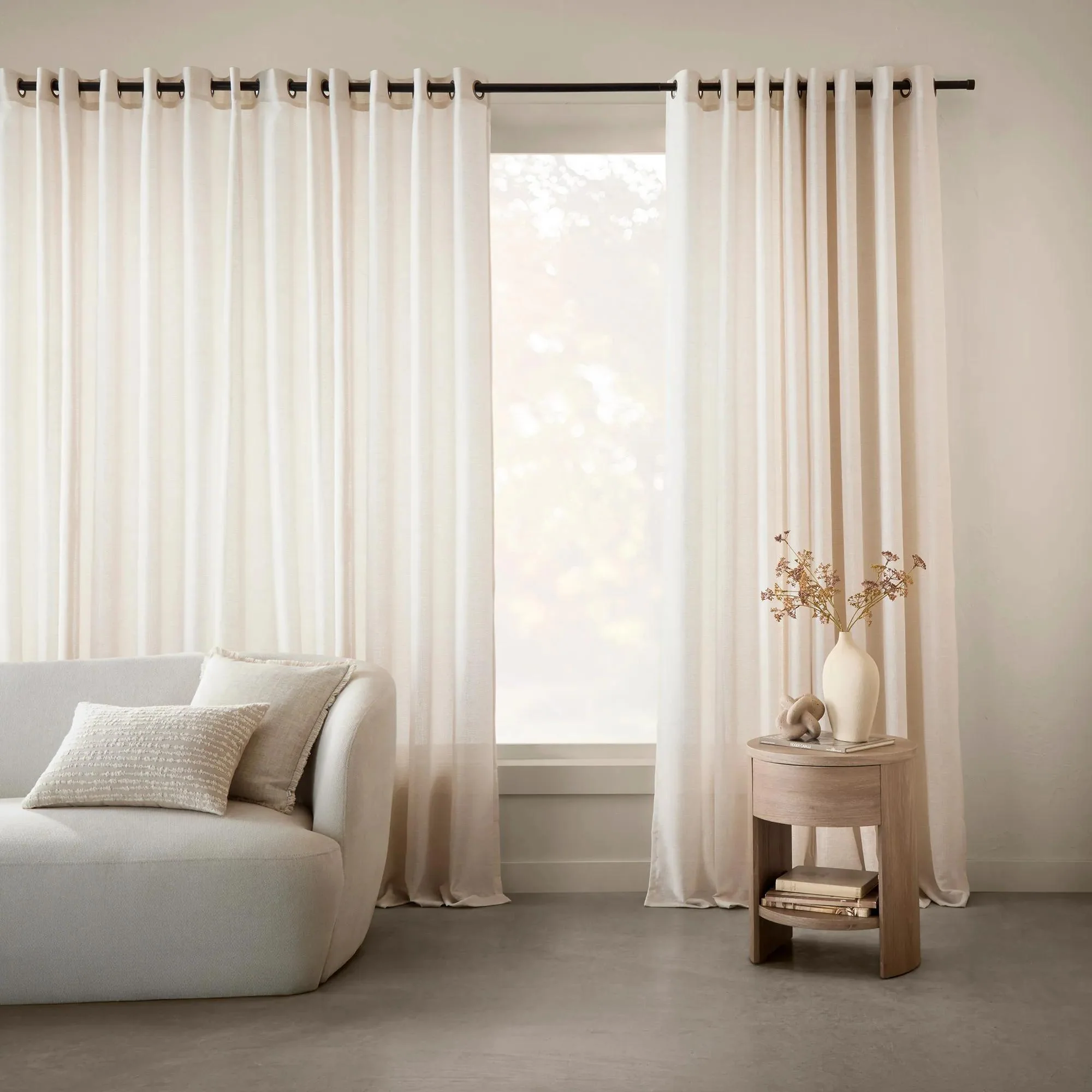 Beige Merlot Sheer Curtain - Image 12