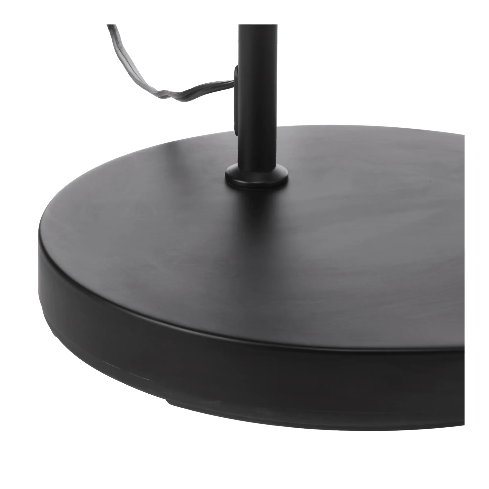 Metal Floor Lamp with Black Shade - Image 4