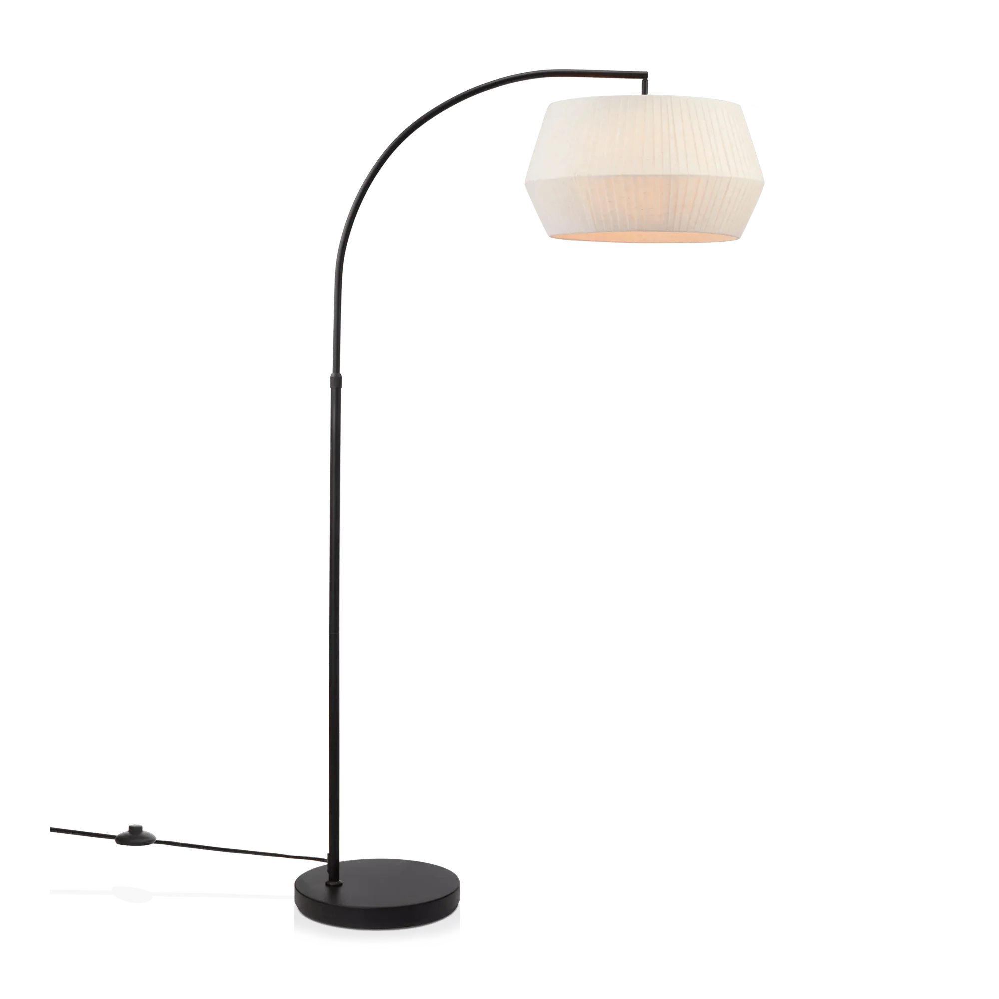 Metal Floor Lamp with White Shade - Image 2