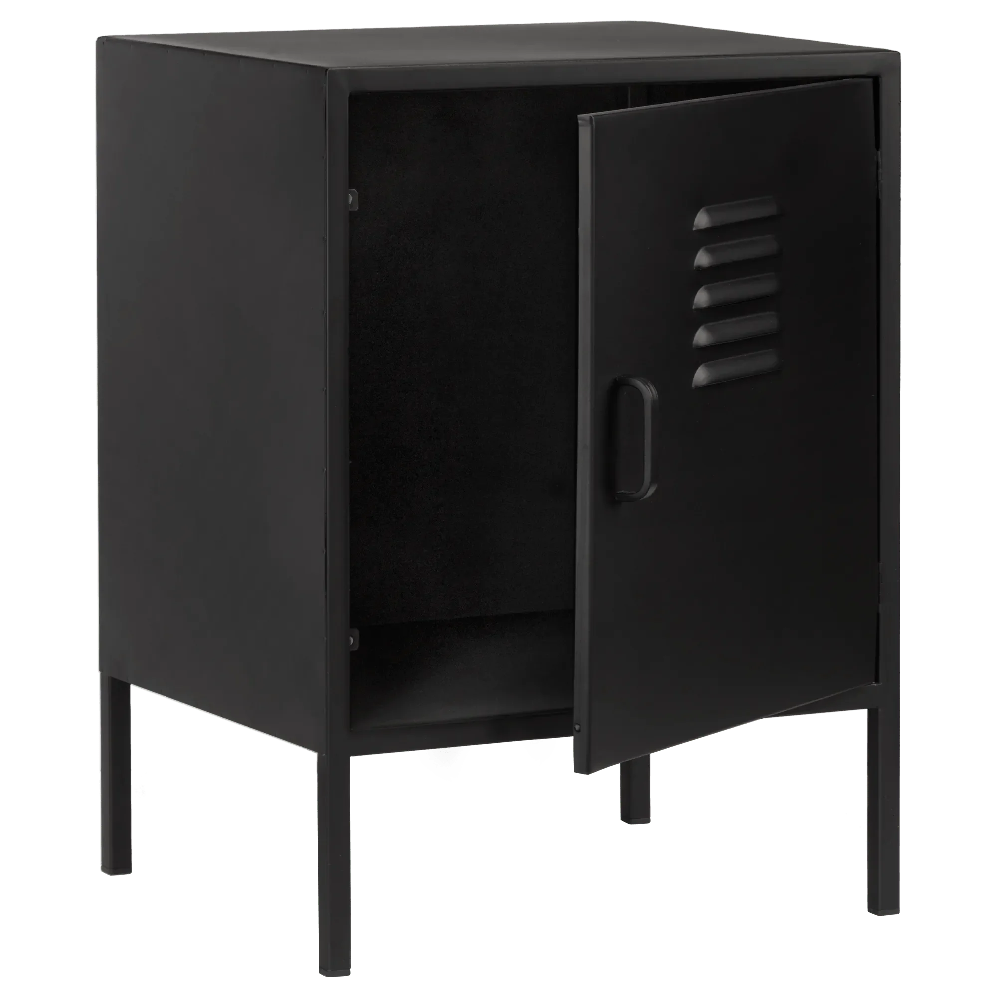 Black Metal Locker Side Table - Image 6