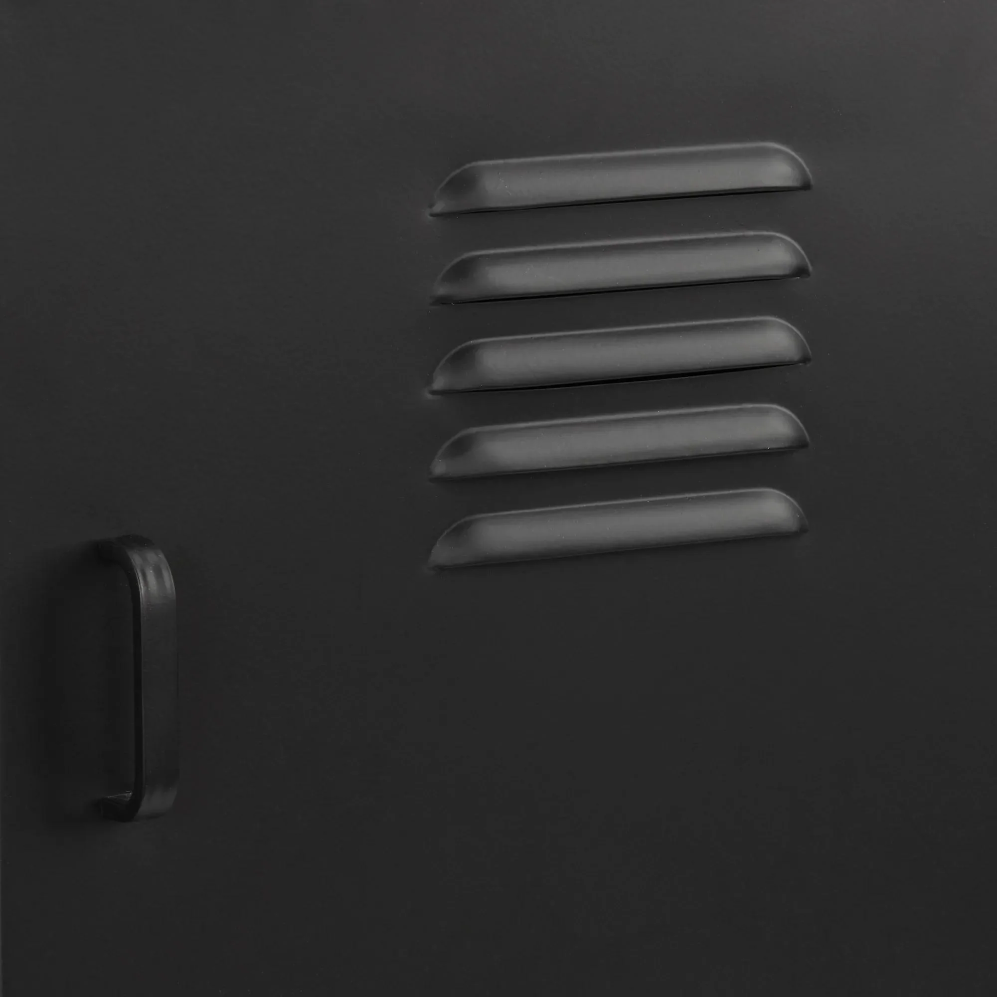 Black Metal Locker Side Table - Image 8