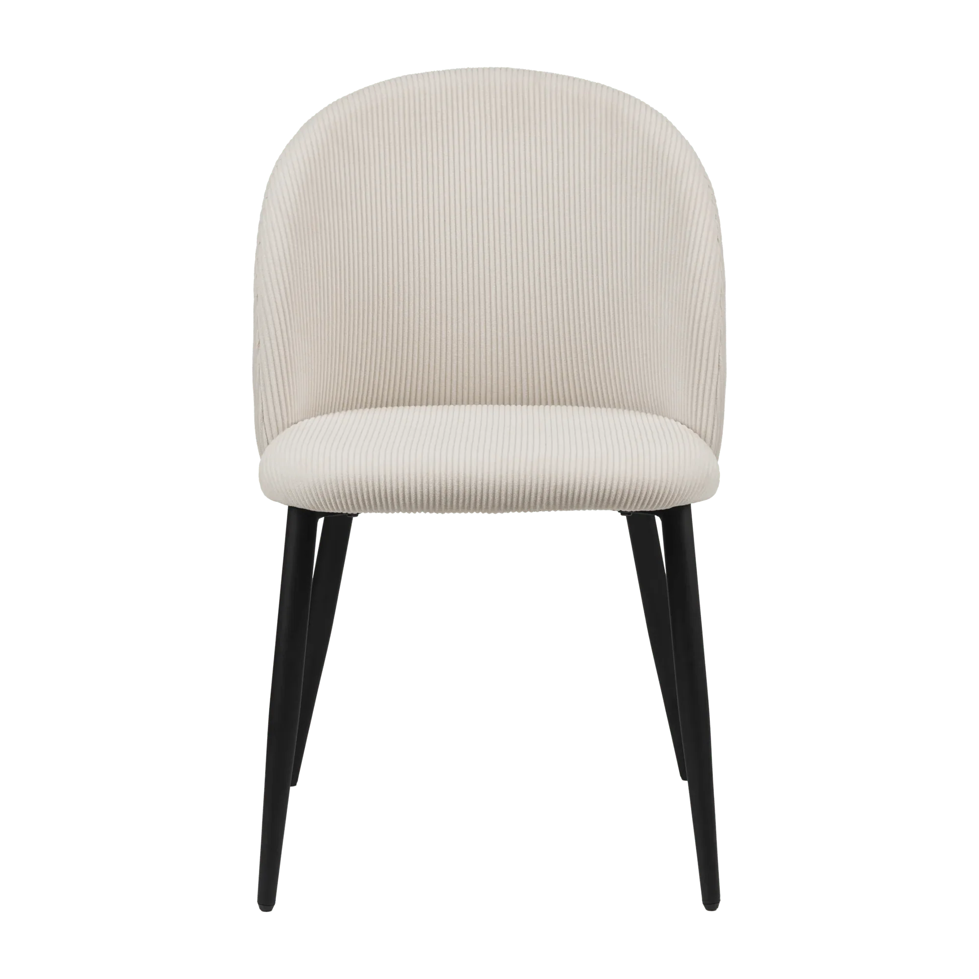 Modern Cream Chair with Black Legs - Image 5